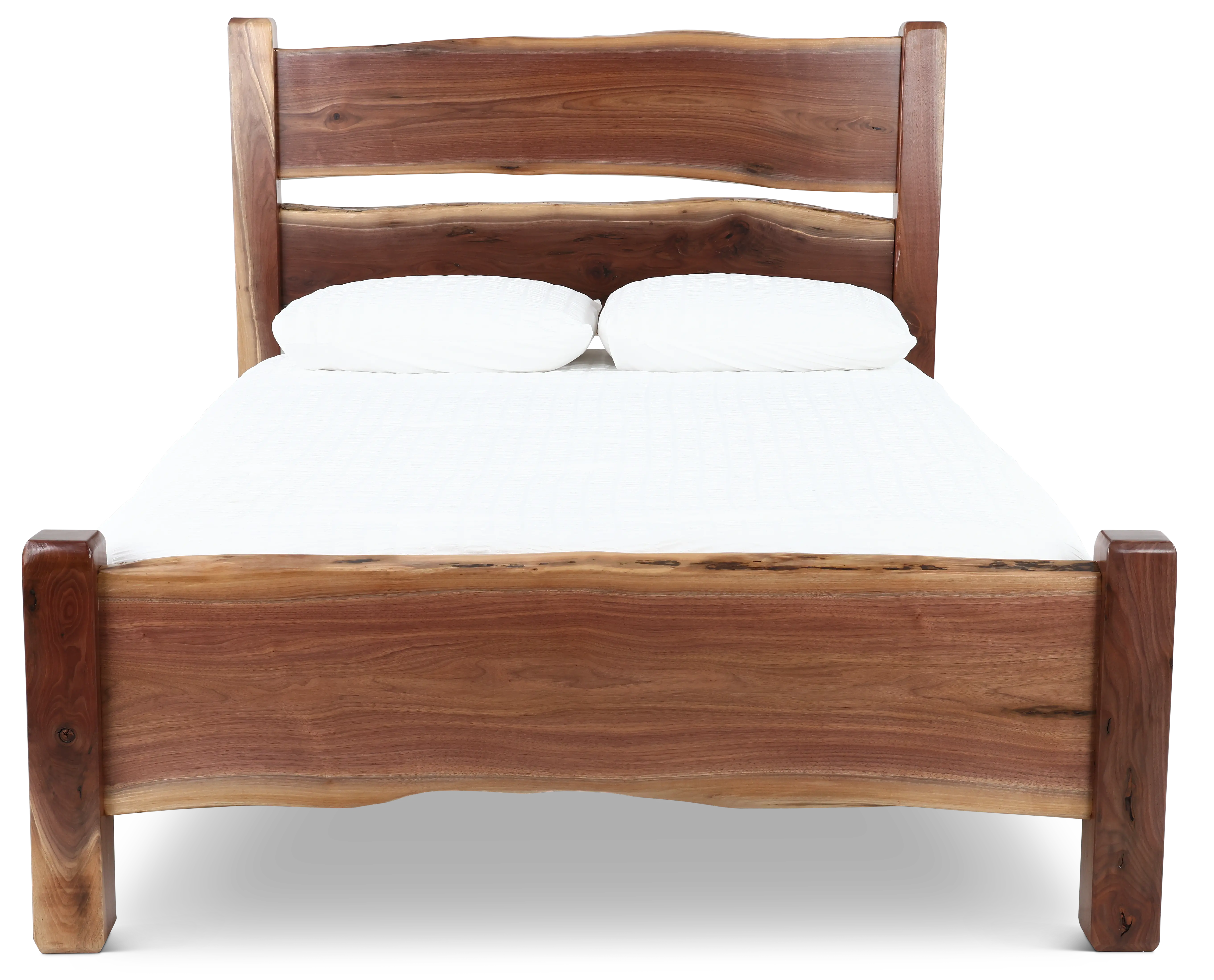 Live Edge Walnut King Bed-4