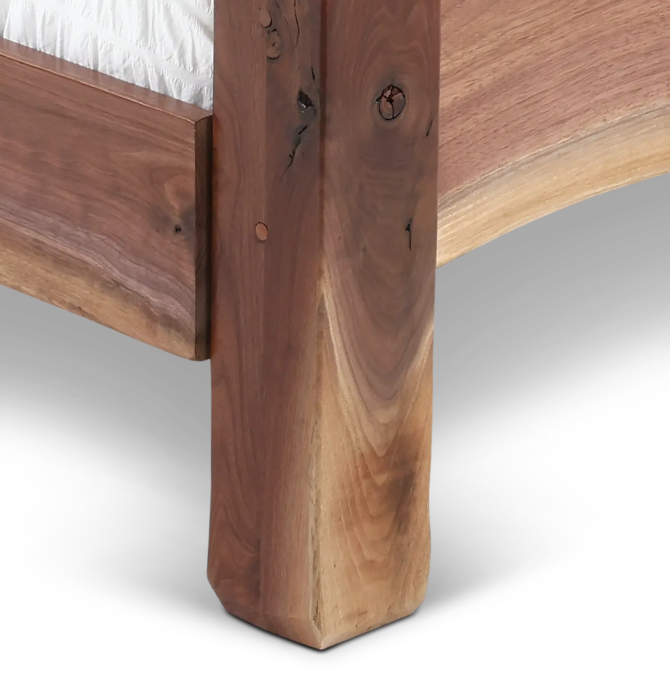 Live Edge Walnut King Bed-7