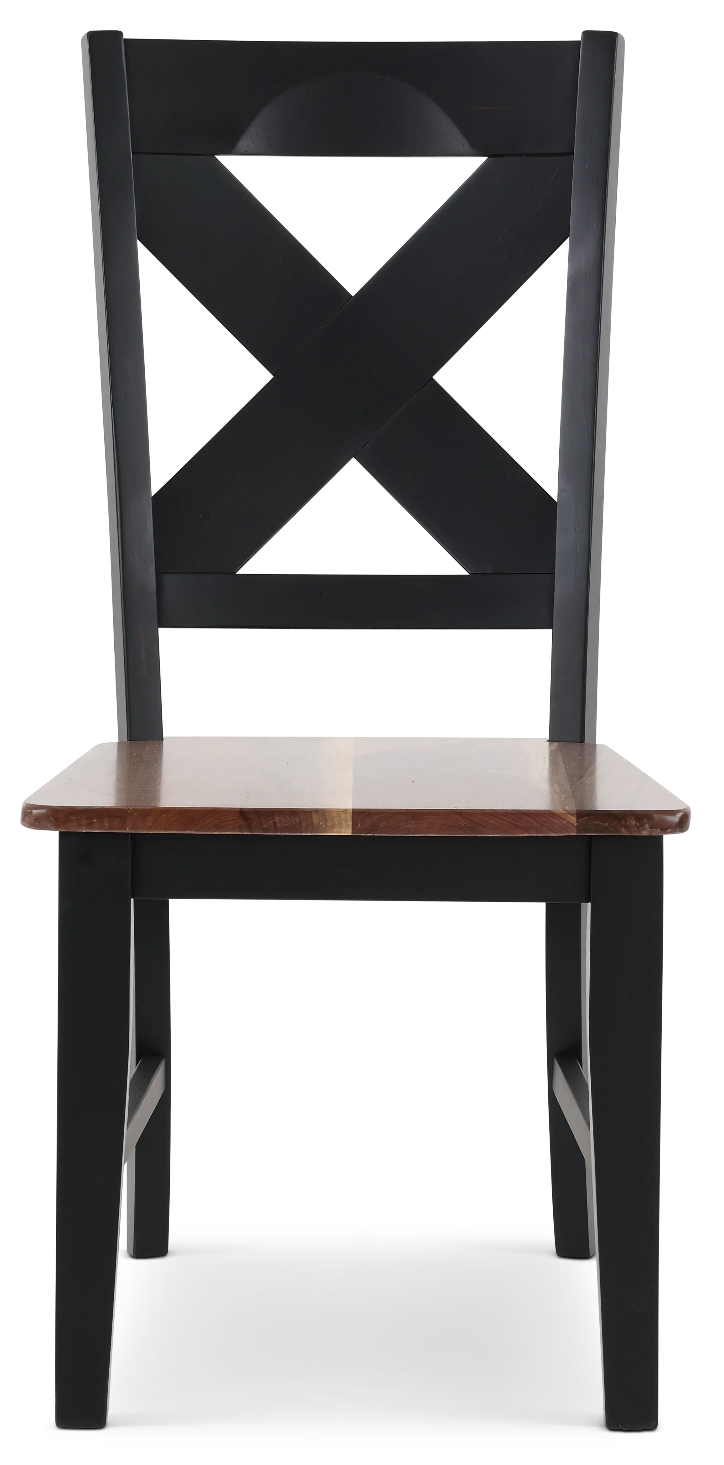 Live Edge Walnut and Black Dining Chair-4