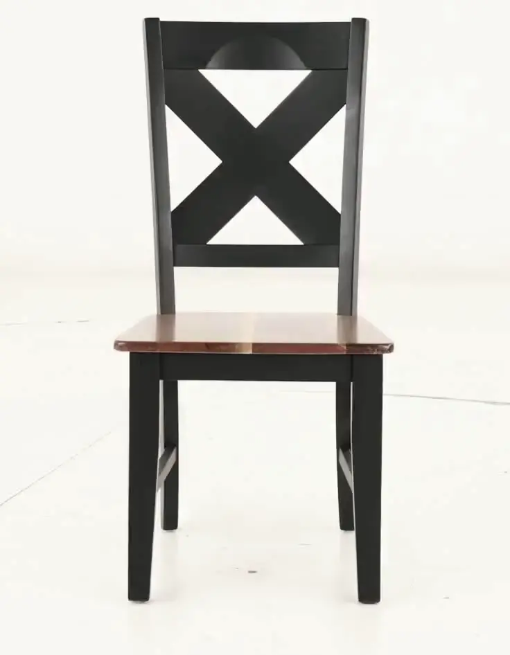 Live Edge Walnut and Black Dining Chair-9