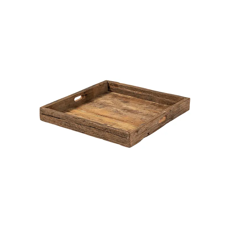 Carson Medium Brown Wood Tray