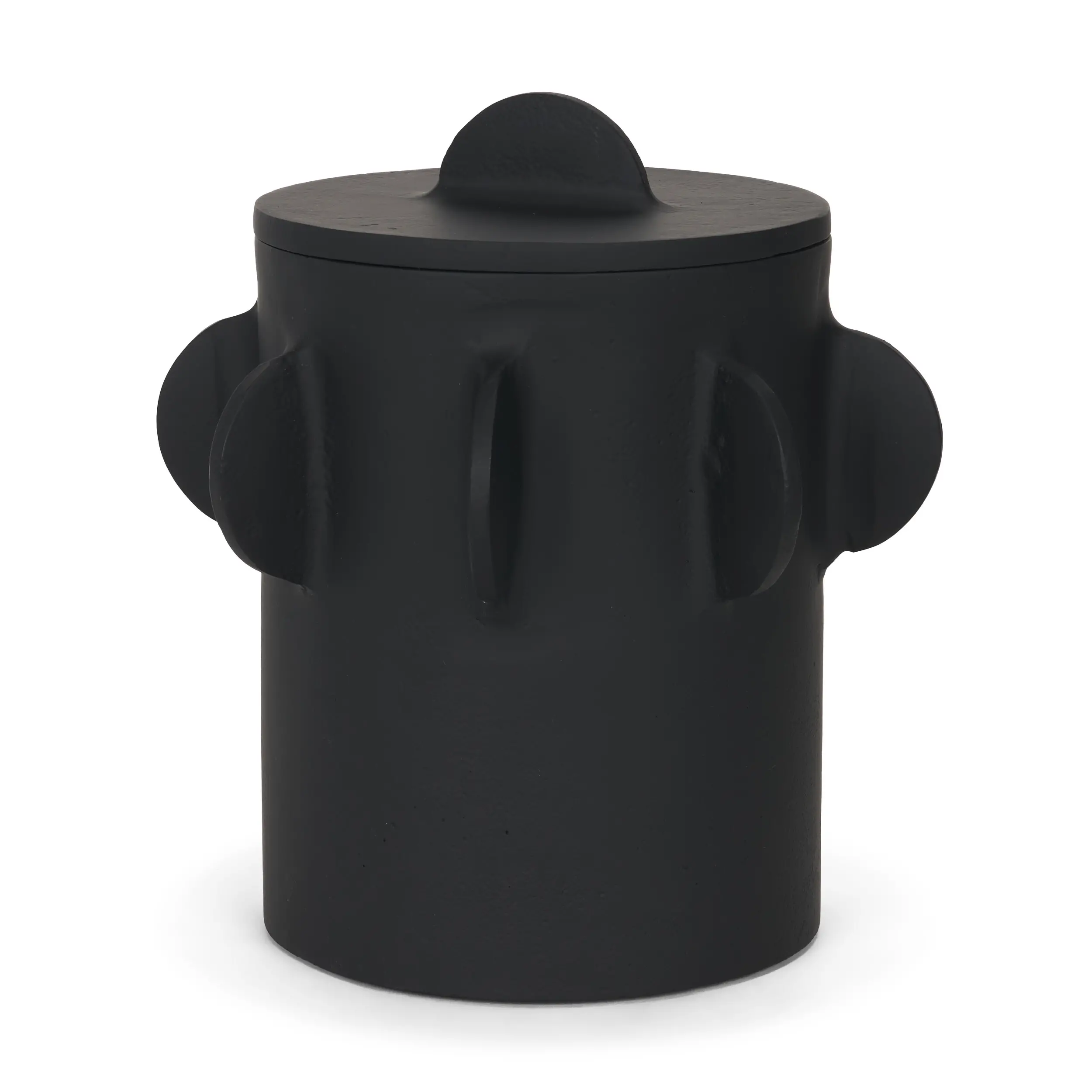 Large Deacon Black Metal Canister-1