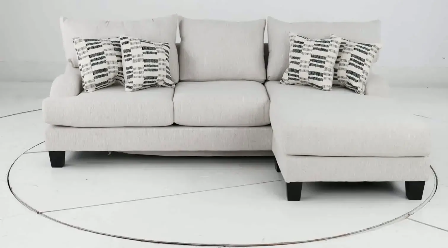 LAGSCH/HANGOUT MARBLE Laguna Marble White Sofa-Chaise-8