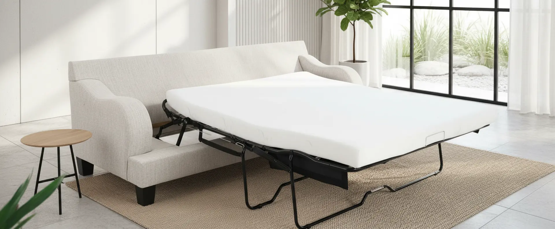 LAGQSG/HANGOUT MARBLE Laguna Off-White Queen Sofa Bed-15