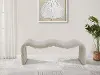 Willow Beige Corduroy Upholstered Bench