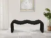 Willow Black Corduroy Upholstered Bench