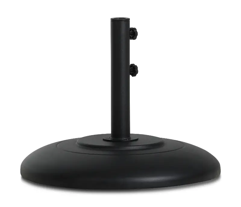 Cozumel Black Steel Patio Umbrella Base