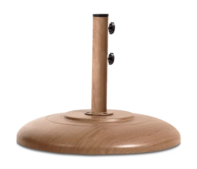 Cozumel Teak Steel Patio Umbrella Base