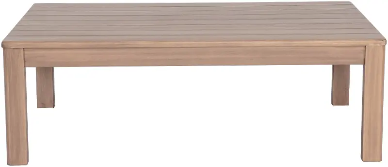 Newport Natural Acacia Wood Patio Coffee Table