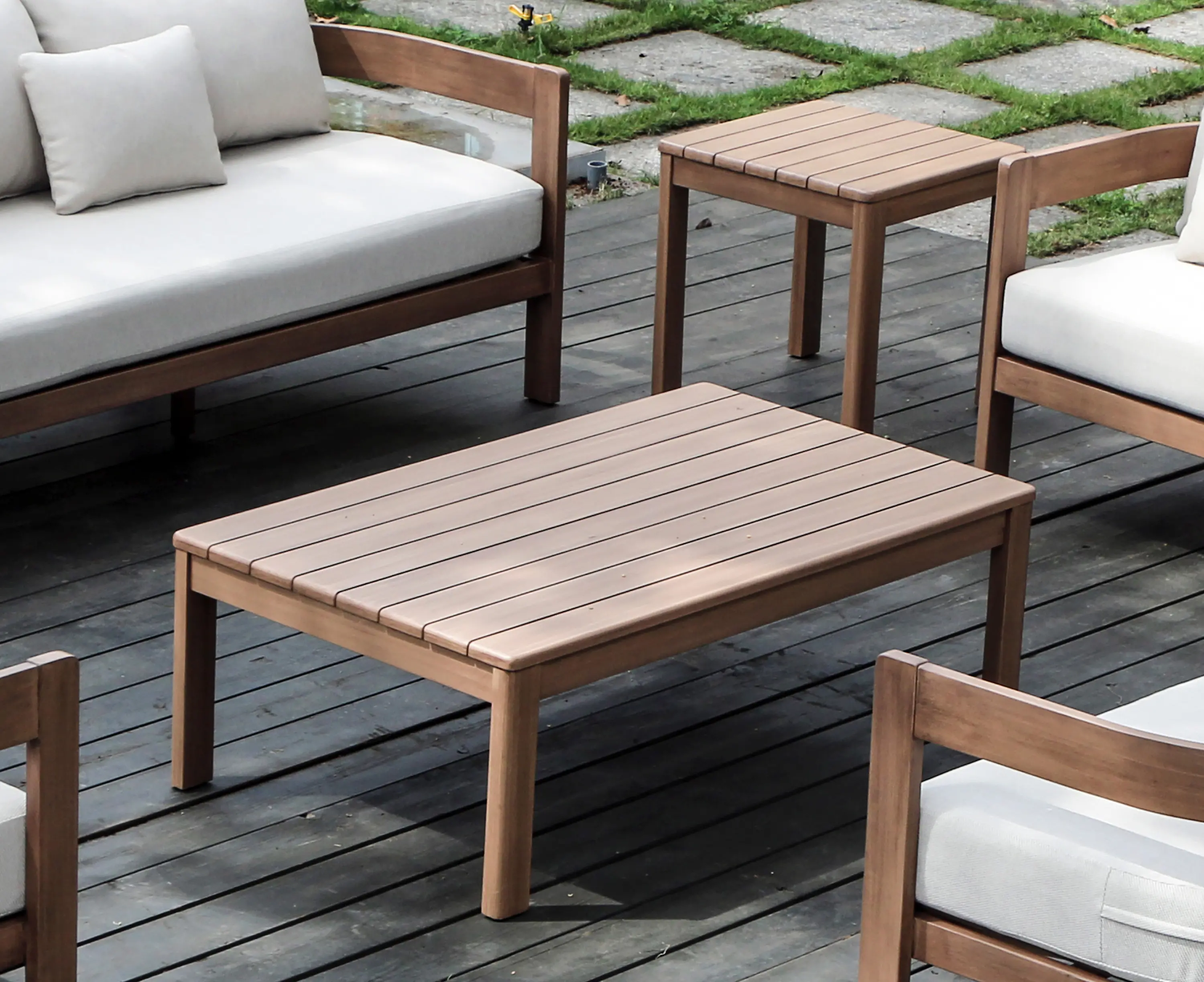 Newport Natural Acacia Wood Patio End Table-2