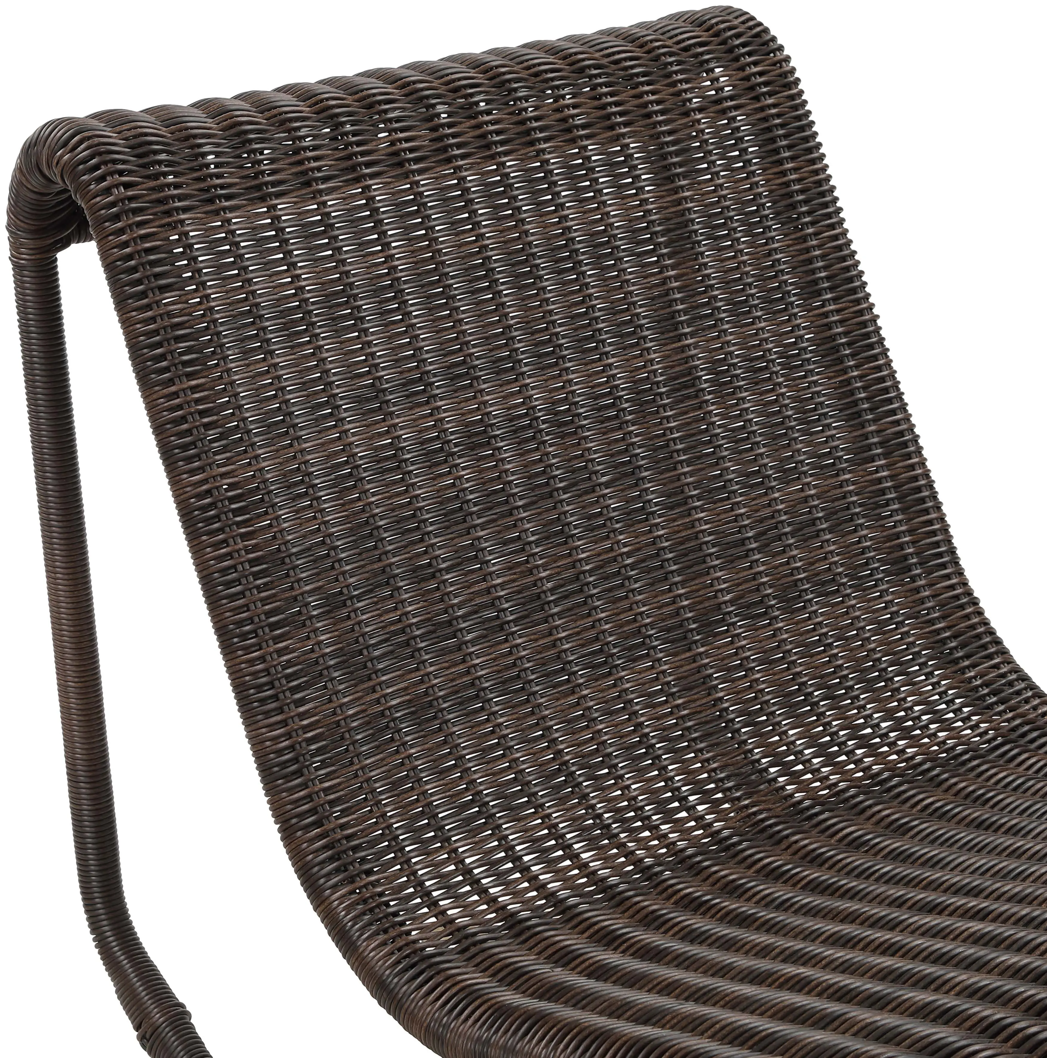 Antigua Brown Wicker Patio Rocking Chair-7
