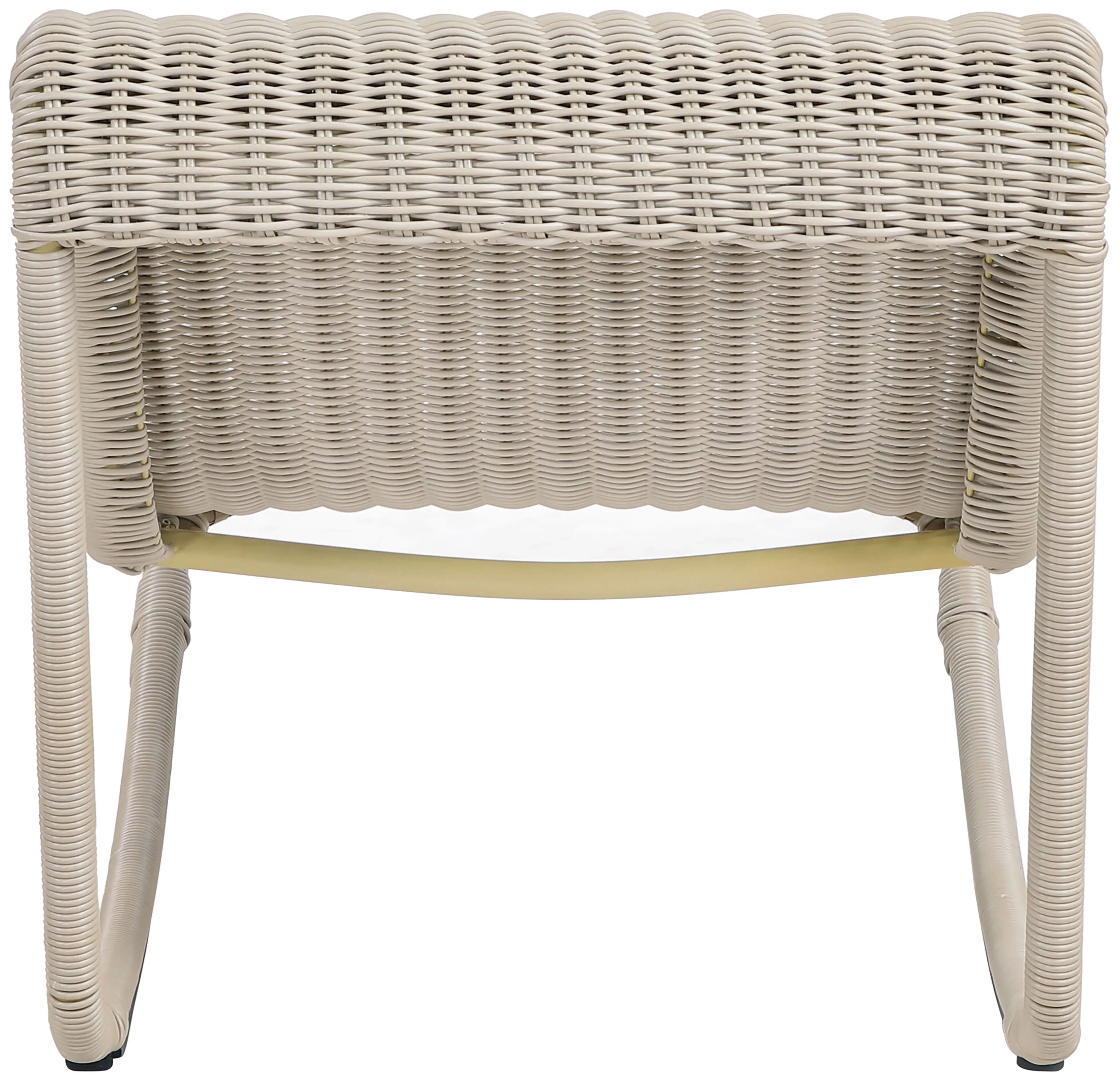 Antigua Cream Wicker Patio Rocking Chair-5