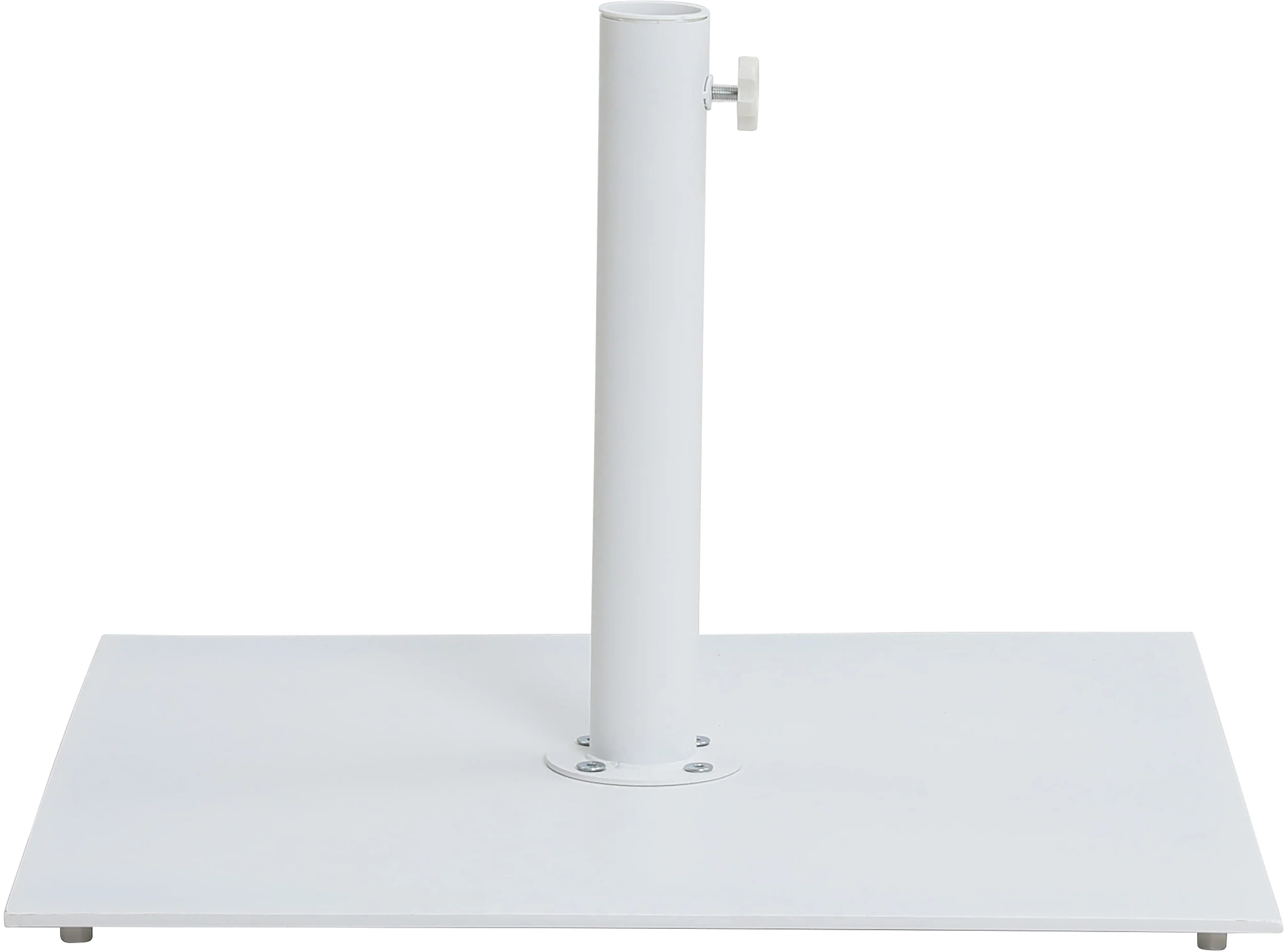 Fiji Black Patio Umbrella with White Aluminum Base Set-13