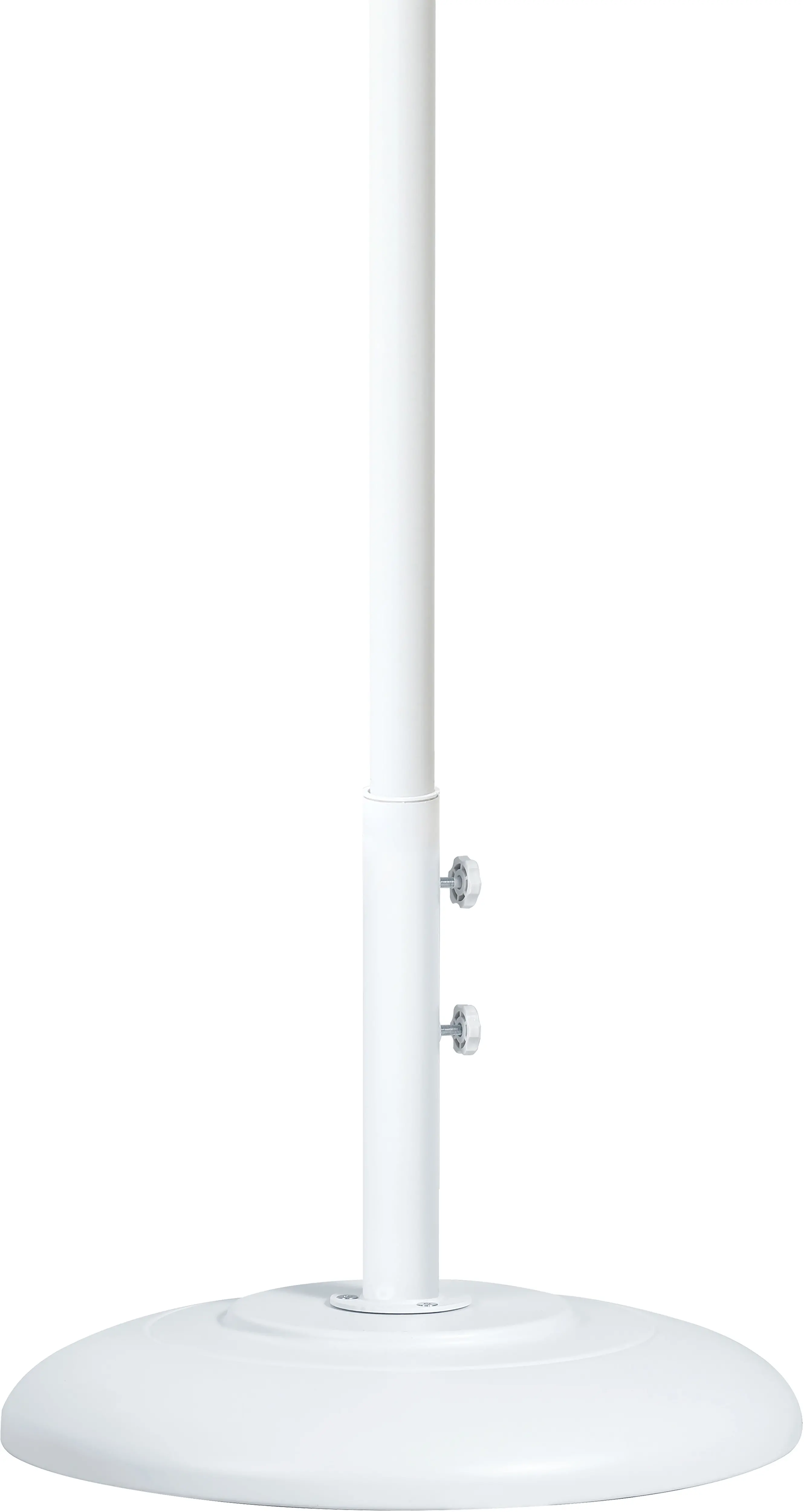 55015BLACK-BW Fiji Black Patio Umbrella with White Aluminum Base Set-10