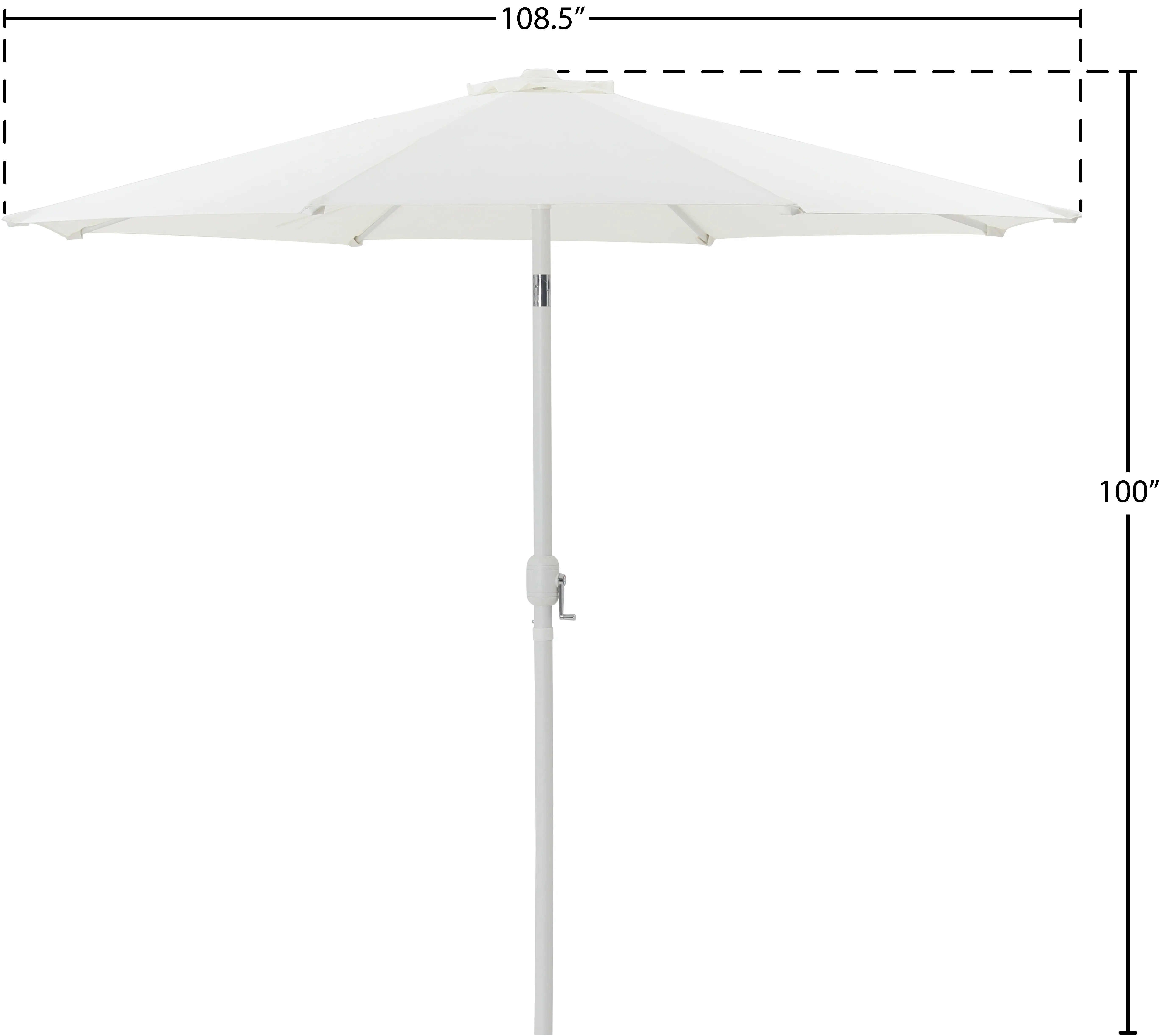 Fiji White Patio Umbrella-11