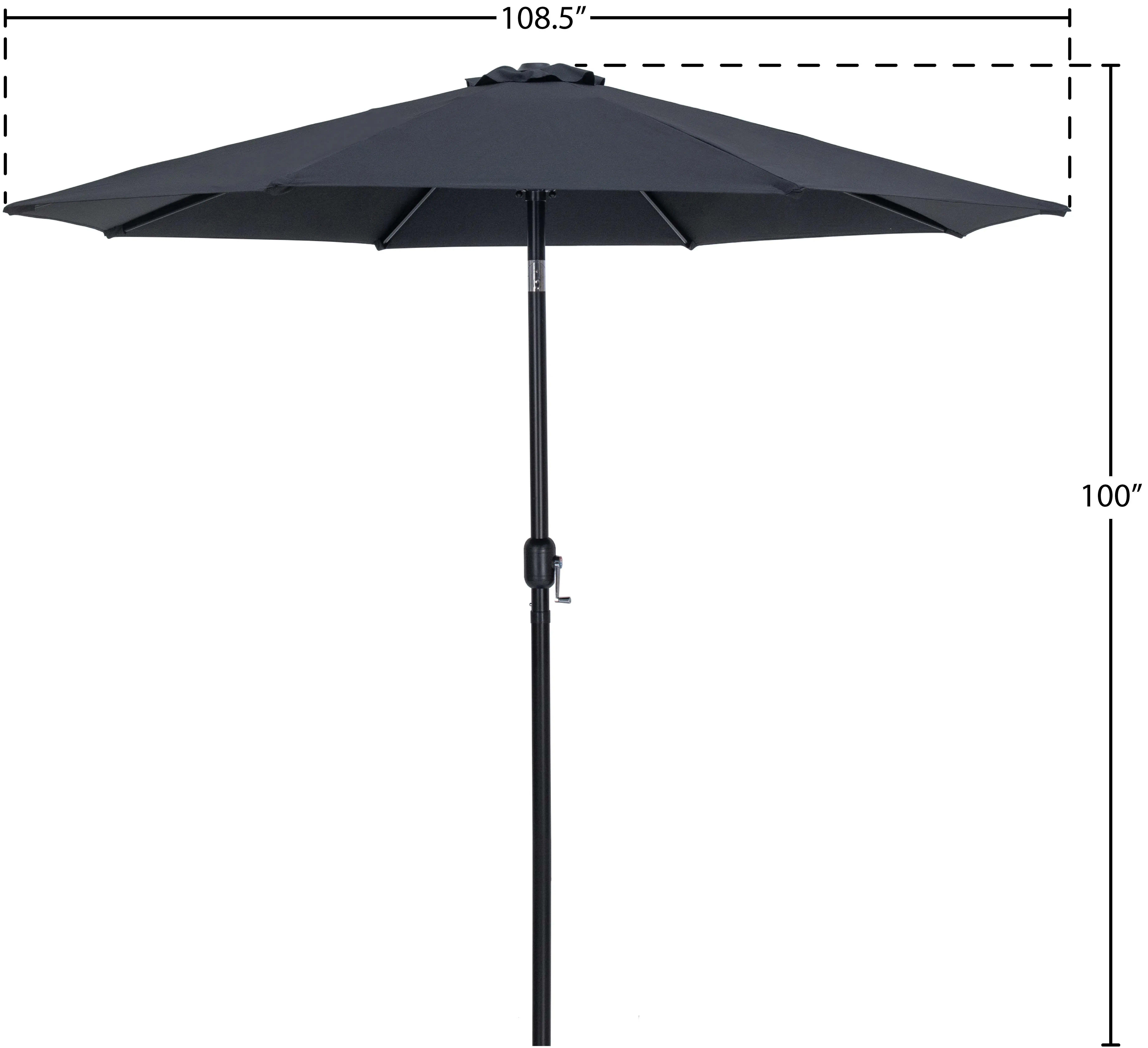 Fiji Black Patio Umbrella-11