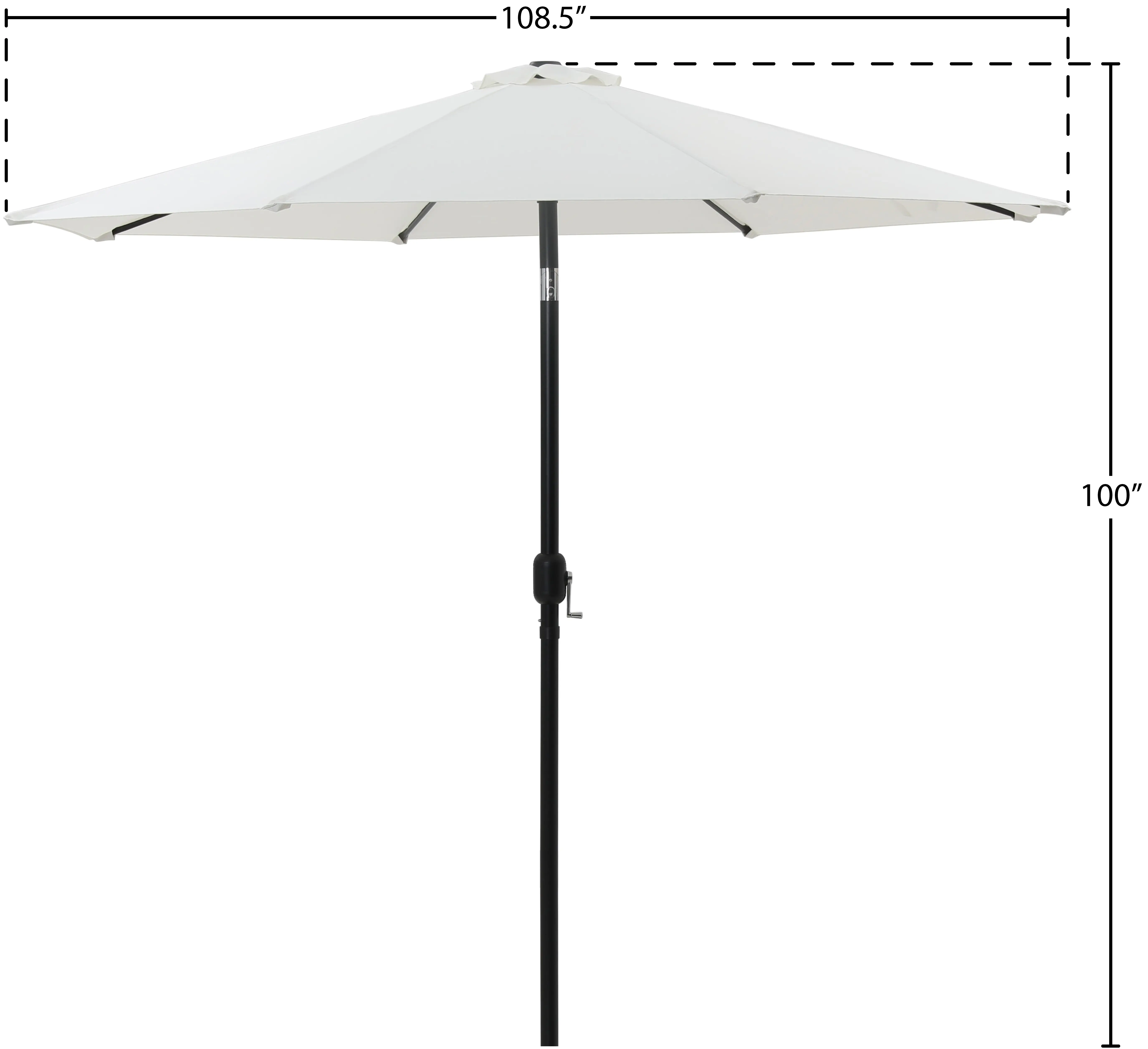 Fiji White Patio Umbrella-11
