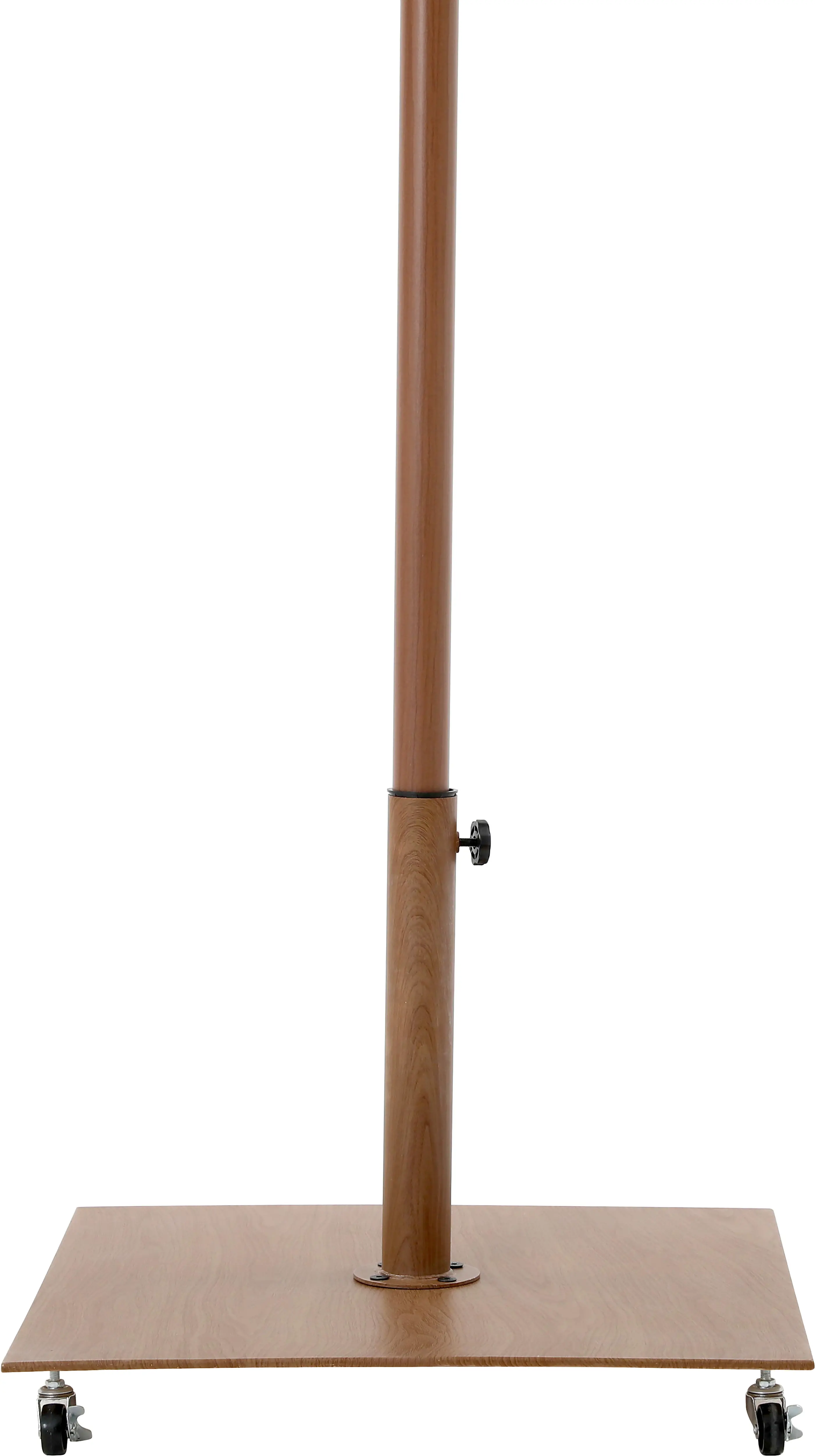 Amalfi Beige Patio Umbrella with Teak Aluminum Base Set-5