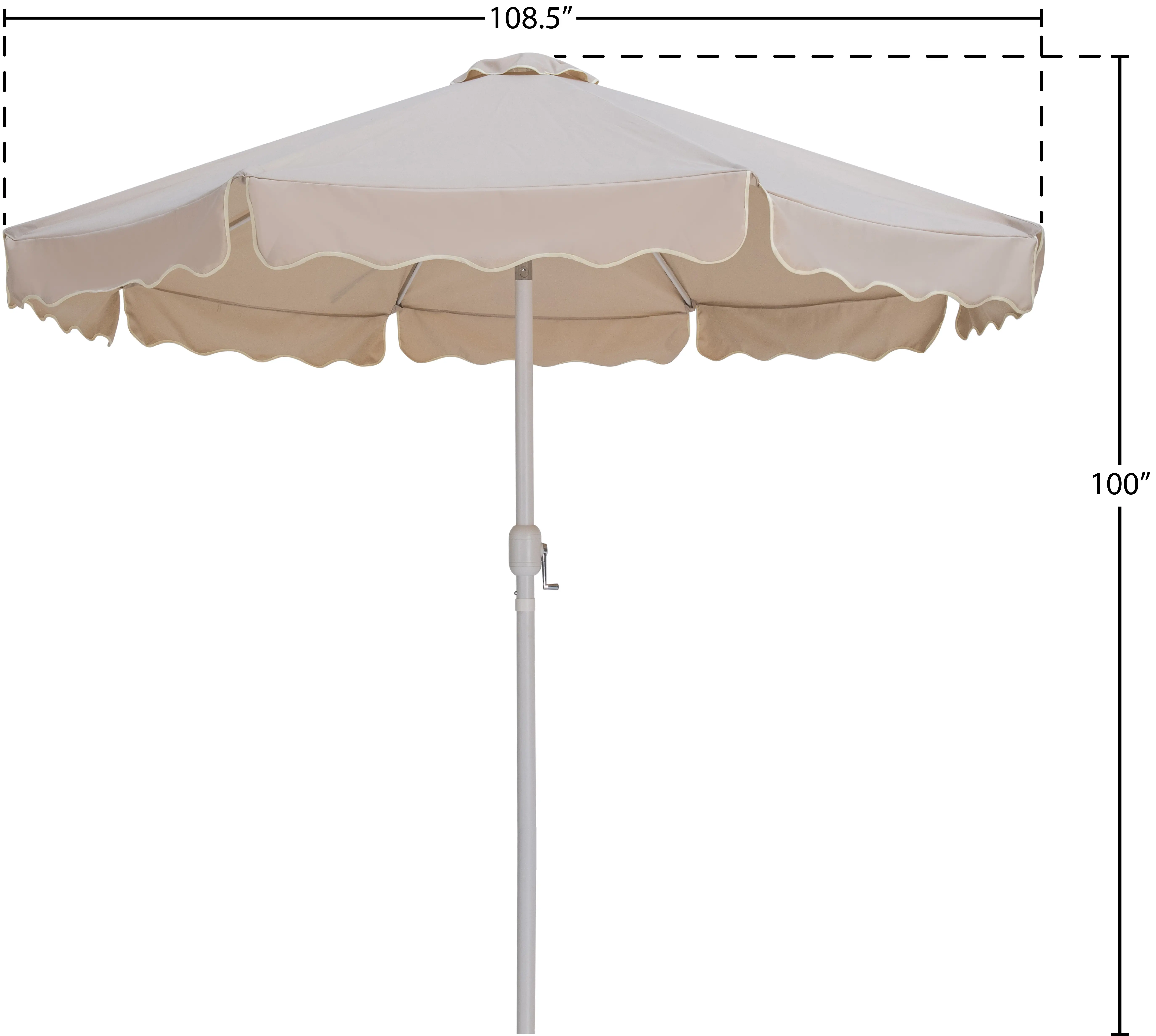 Amalfi Beige Patio Umbrella-11