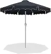 Amalfi Black Patio Umbrella