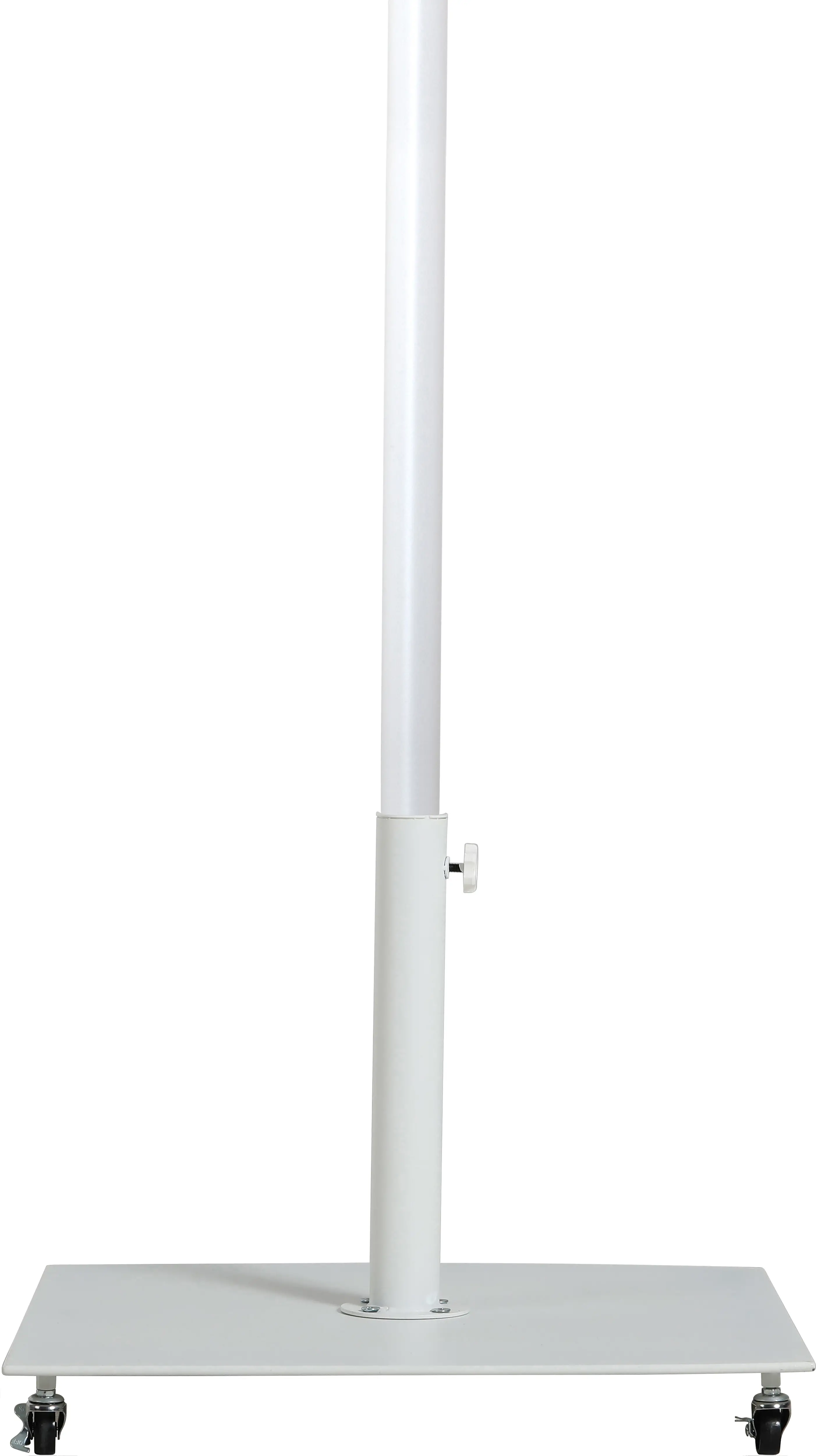 Amalfi White Patio Umbrella with White Aluminum Base Set-10