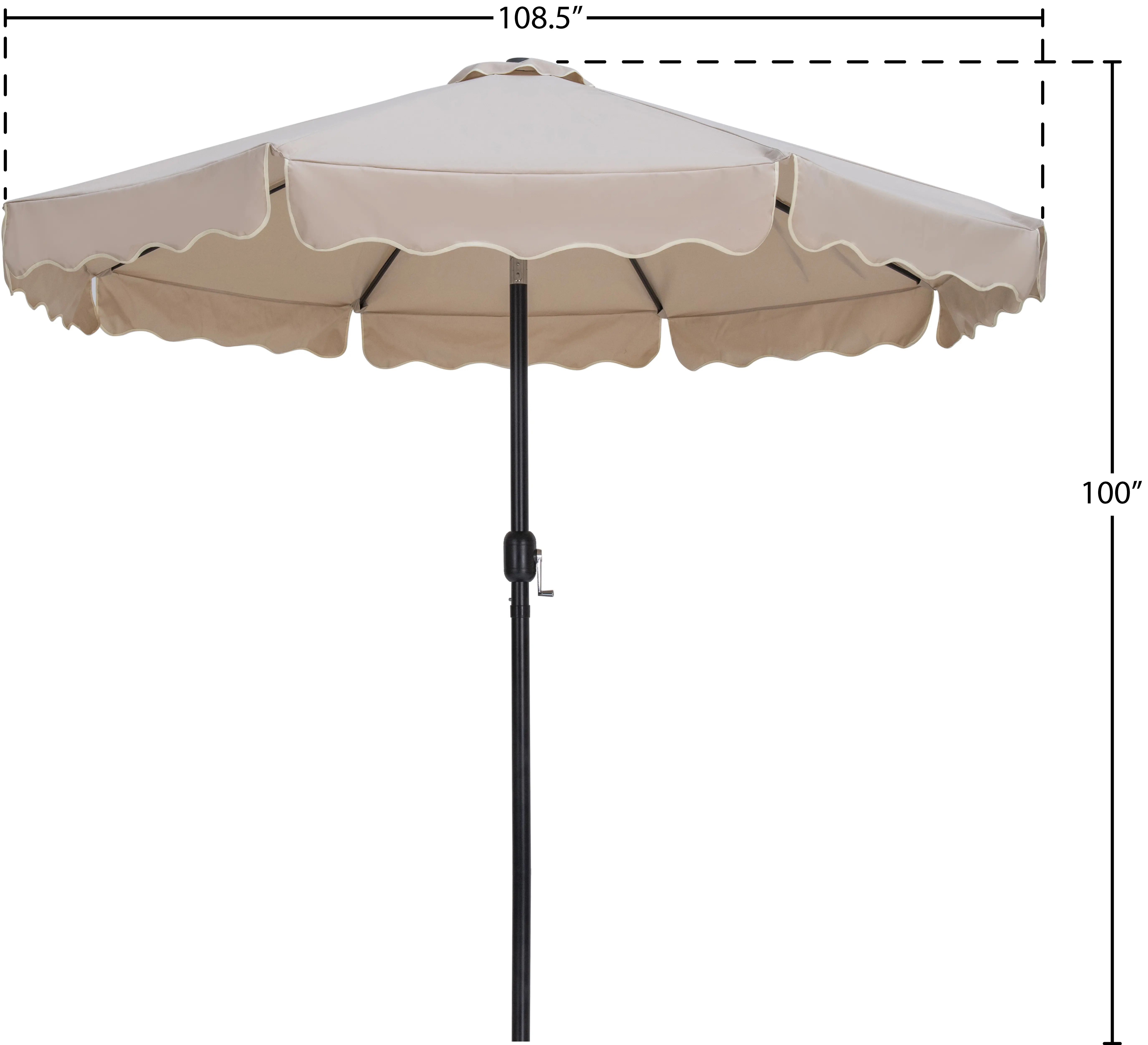 Amalfi Beige Patio Umbrella-11