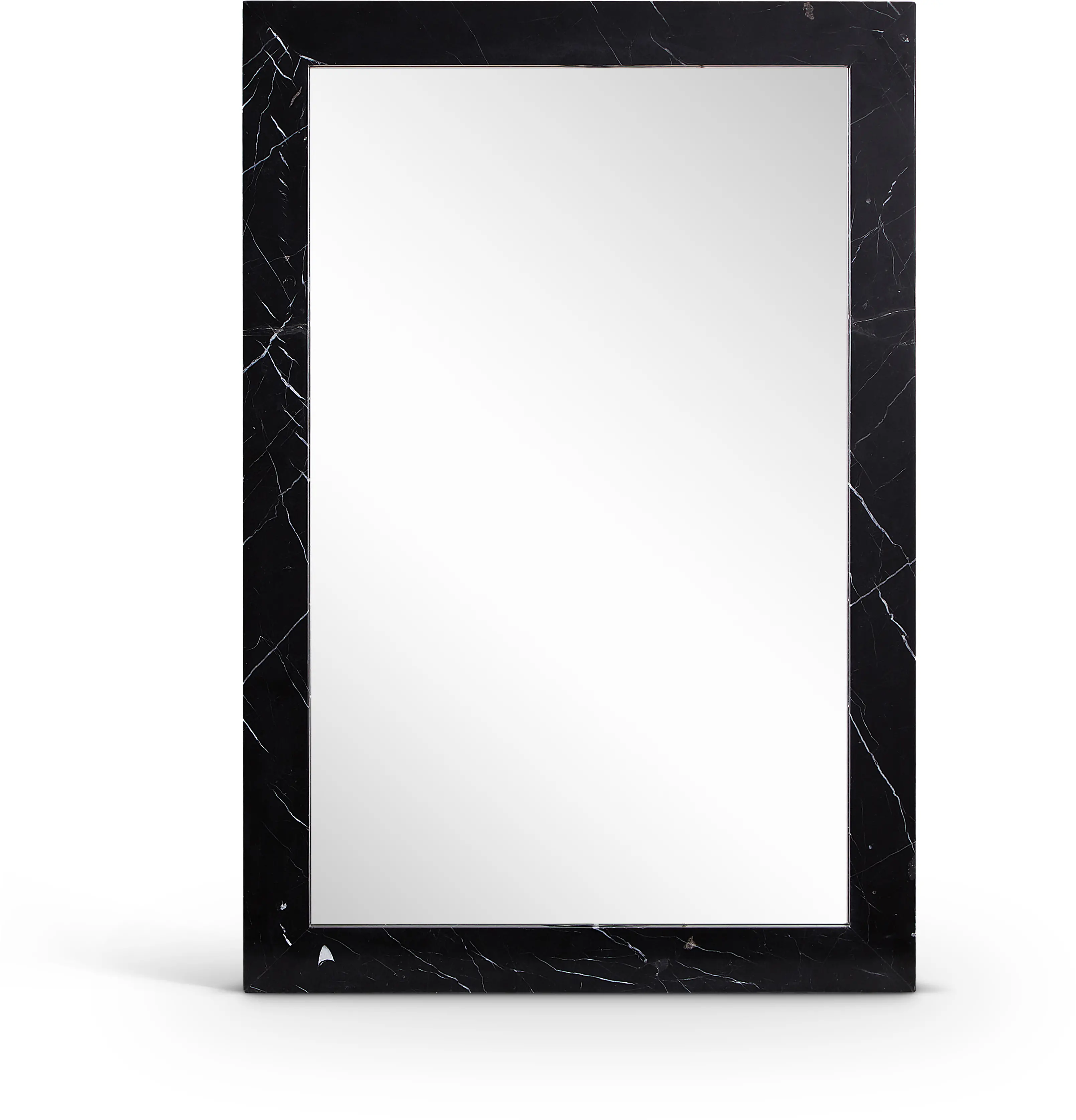 Pavia Black Genuine Marble Mirror-1