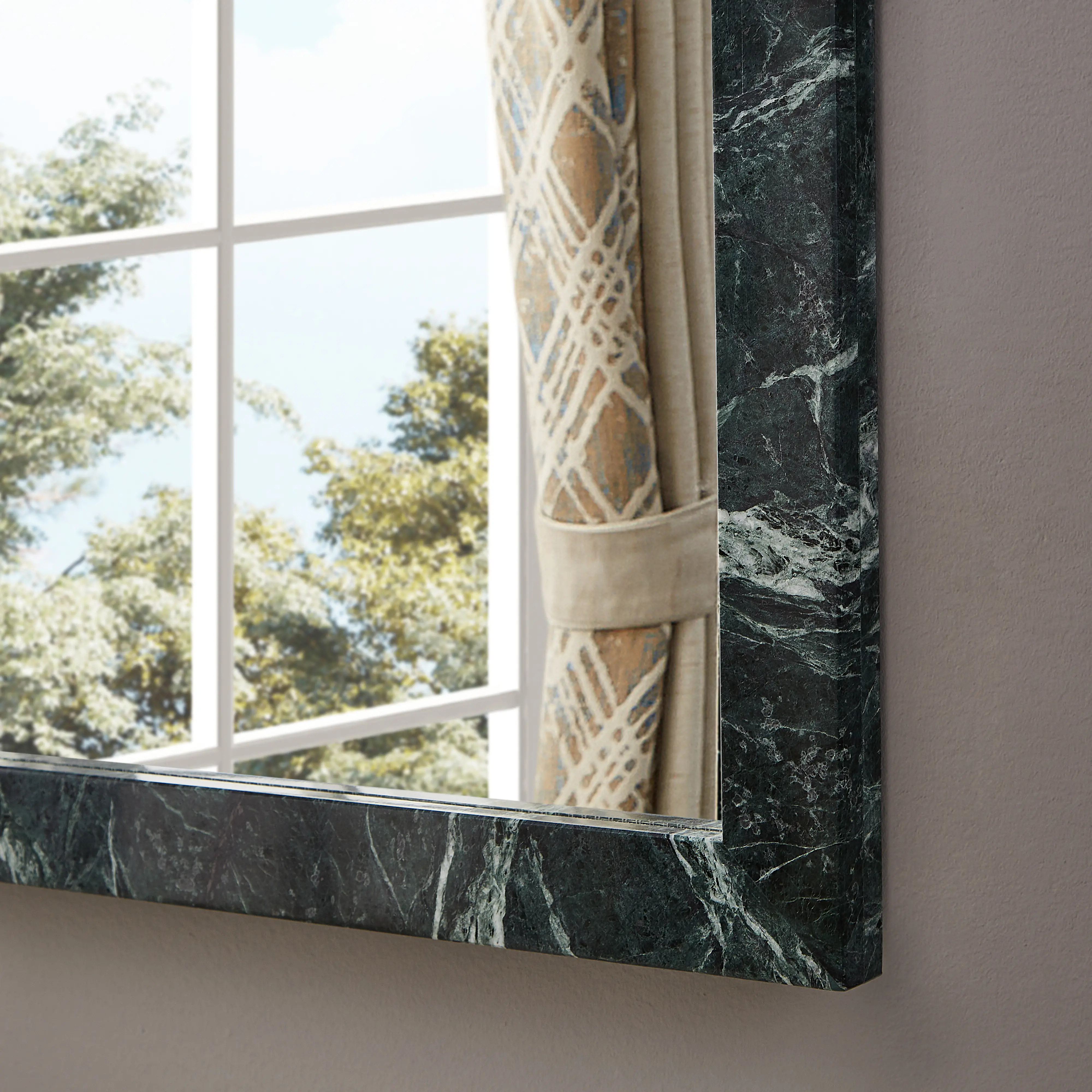 Pavia Green Genuine Marble Mirror-3