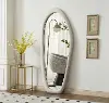 Holland White Polyresin Frame Floor Mirror