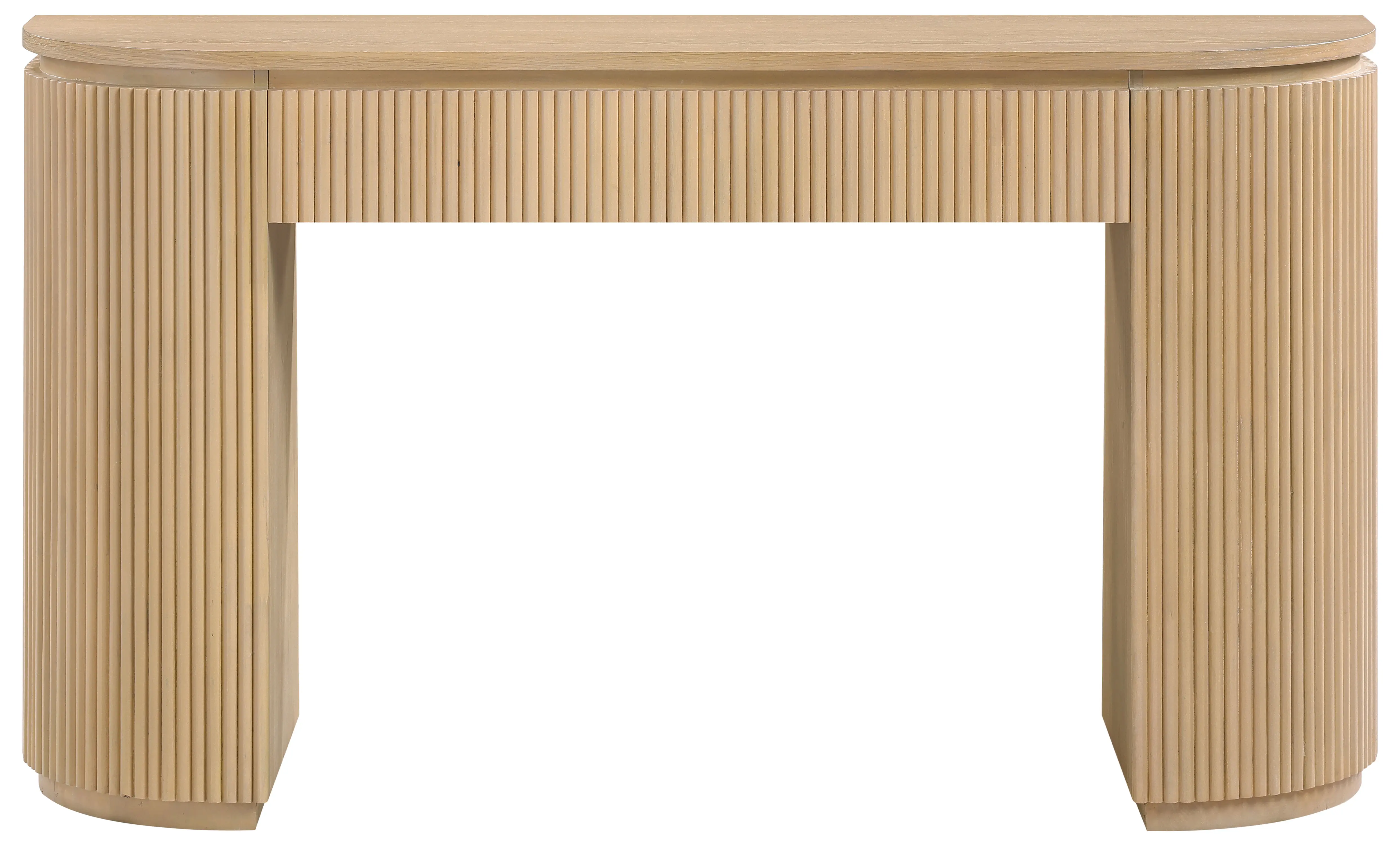 Astrid Natural Oak Fluted Console Table-3