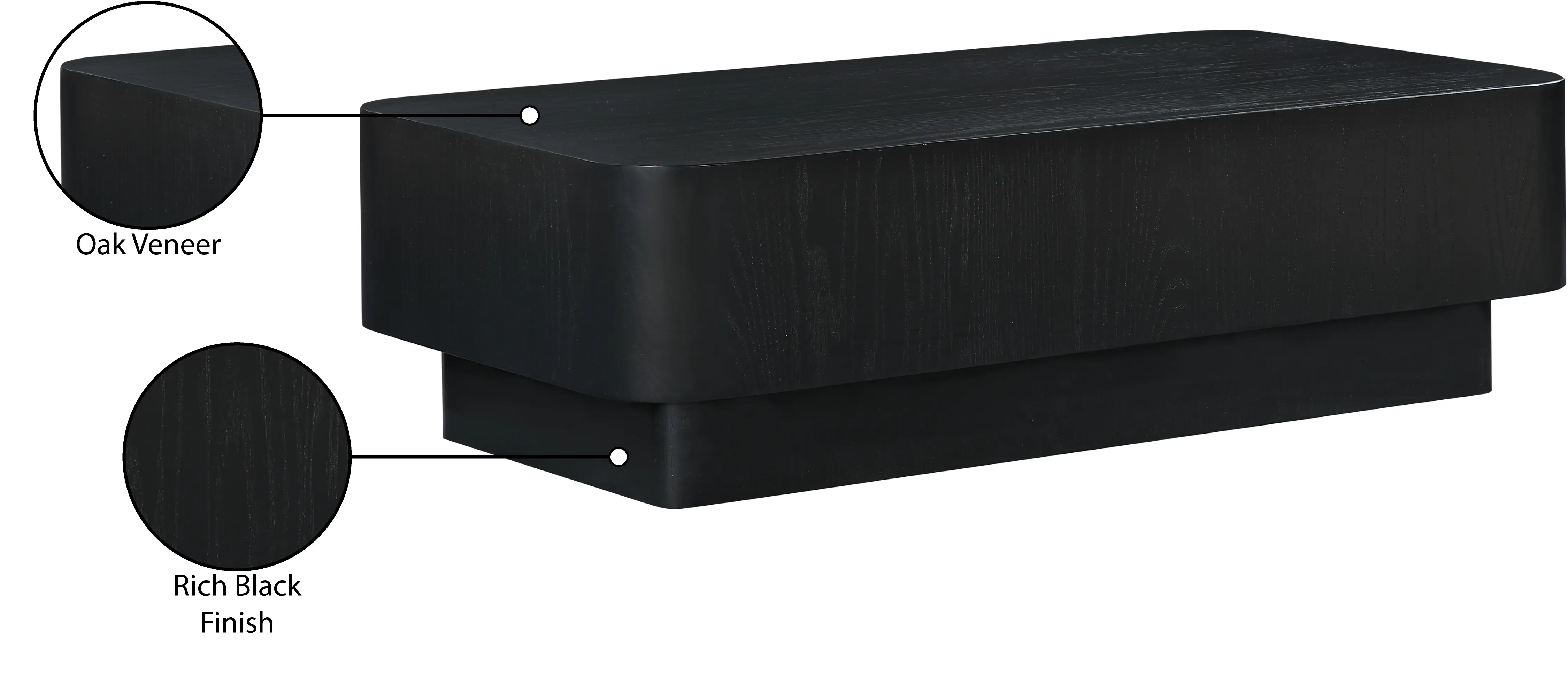 Oakmont Black Coffee Table-6