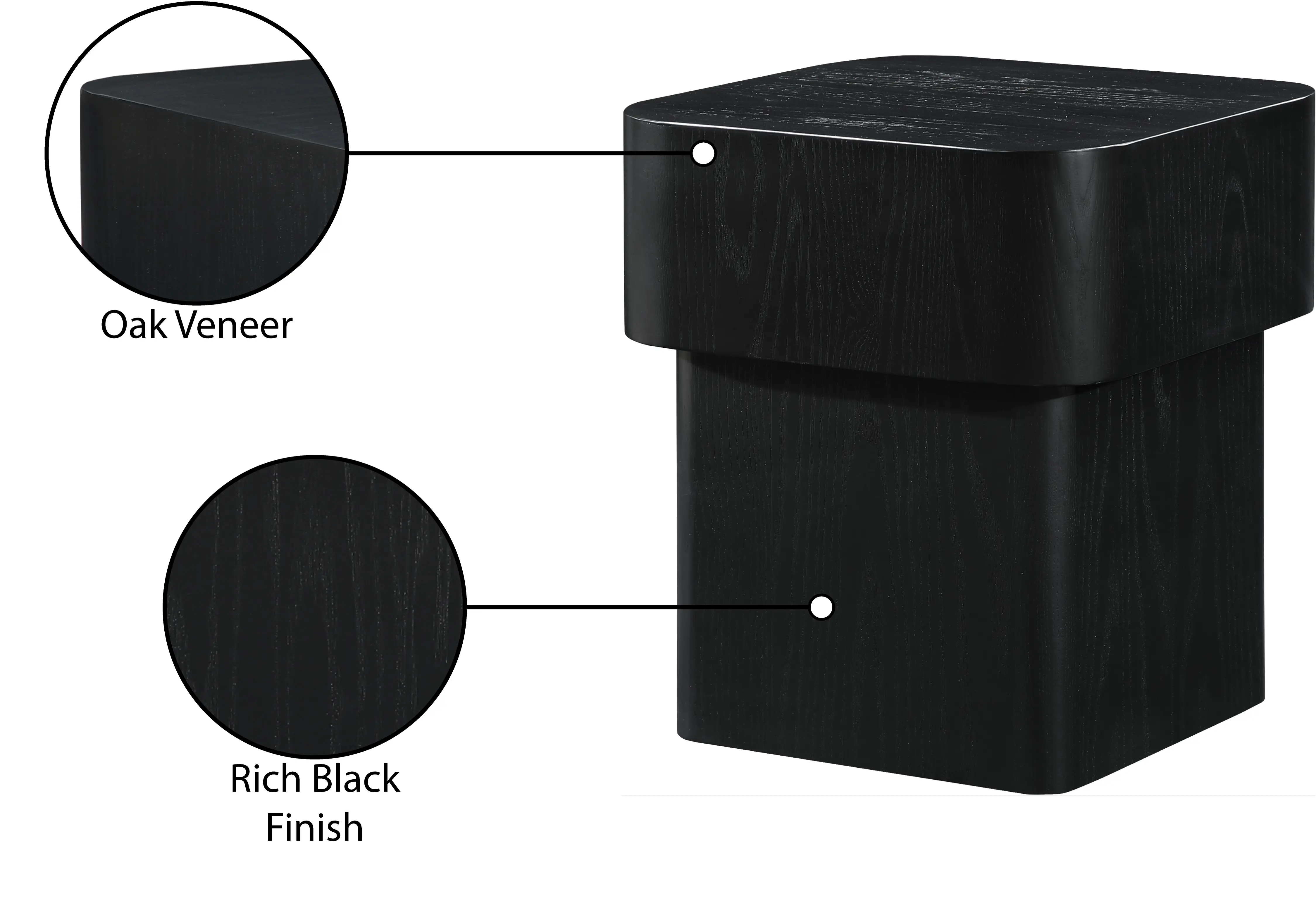 Oakmont Black End Table-6