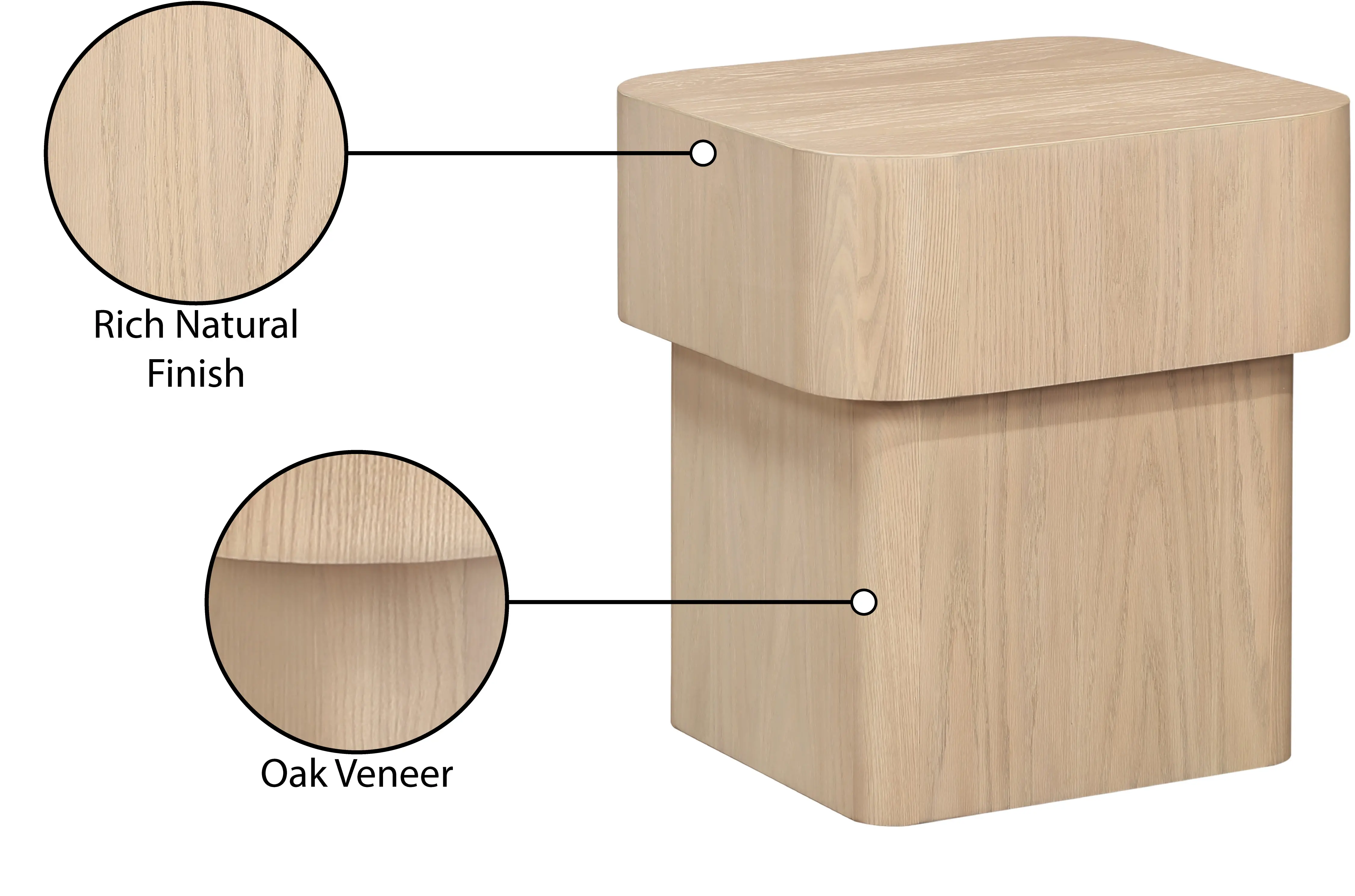 Oakmont Natural End Table-6