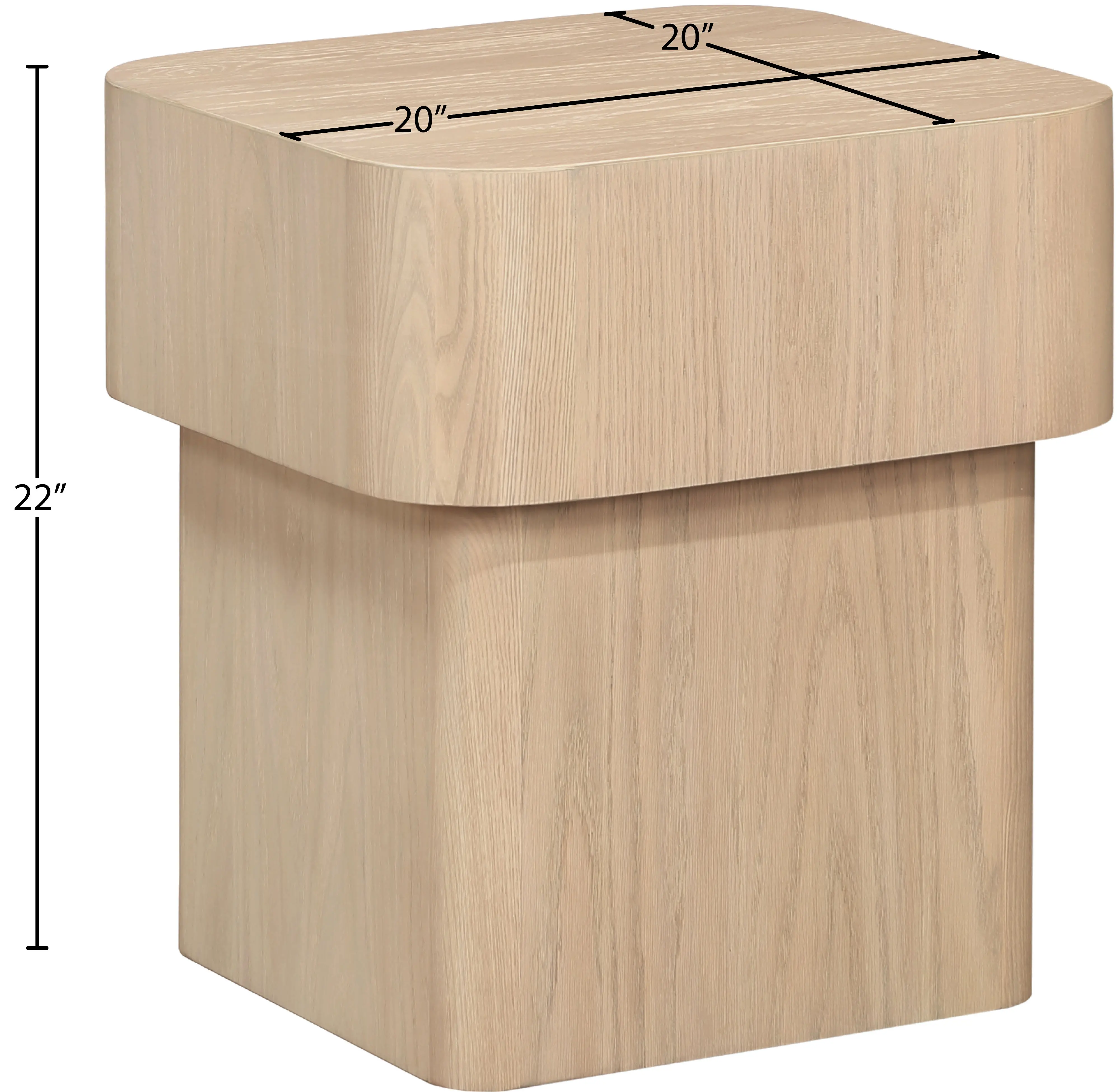Oakmont Natural End Table-7