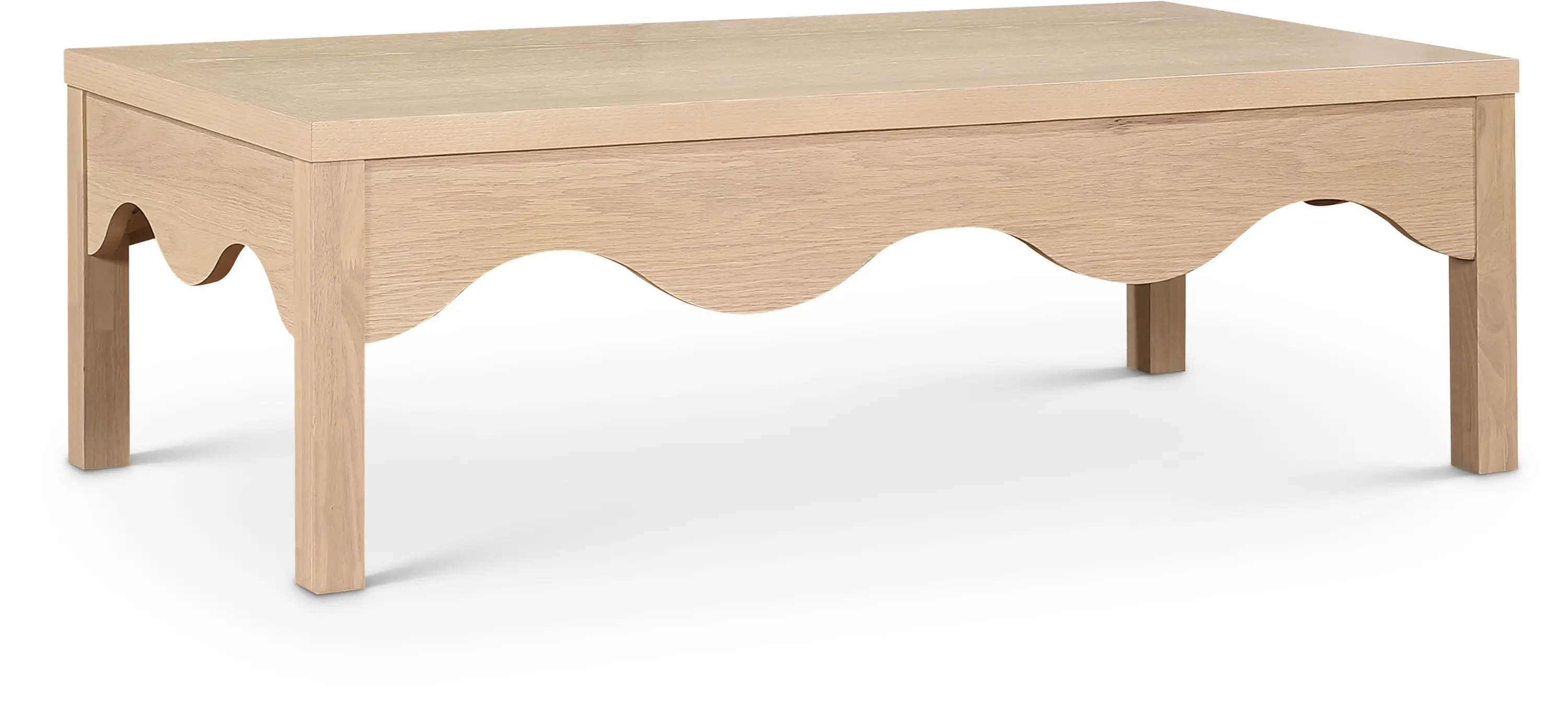 Fiora Natural Scalloped Coffee Table-1