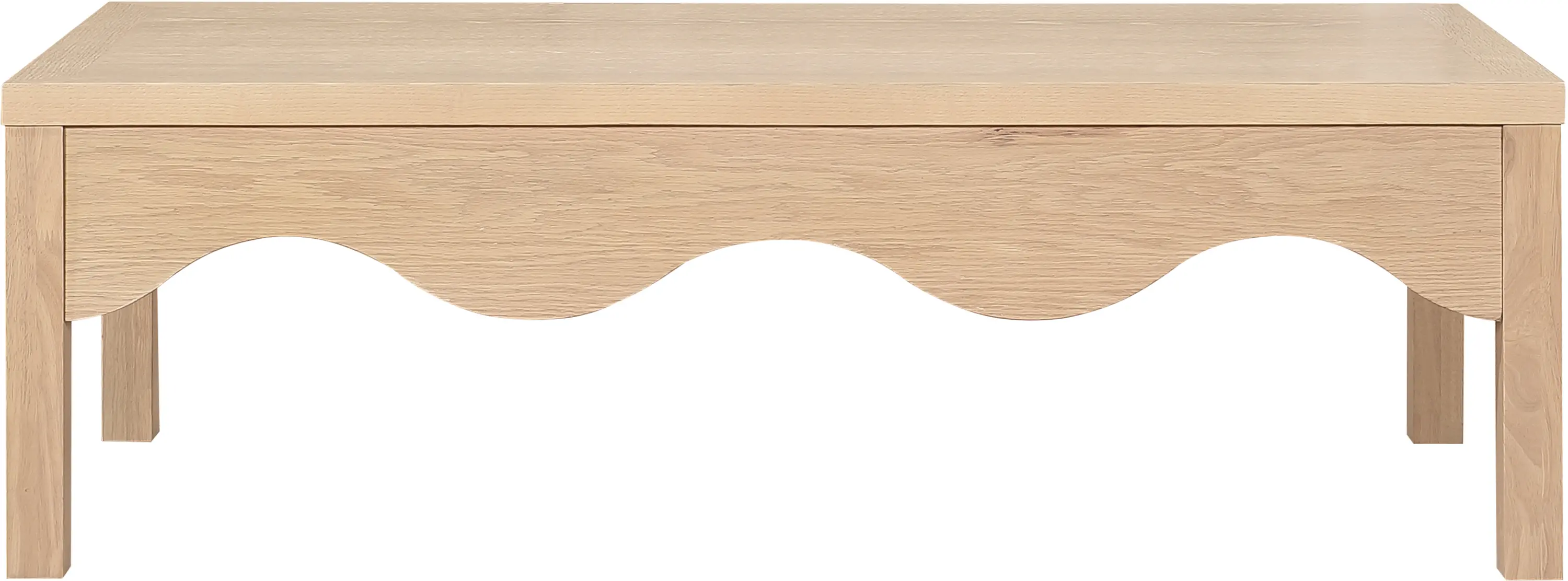 Fiora Natural Scalloped Coffee Table-3