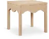 Fiora Natural Scalloped End Table