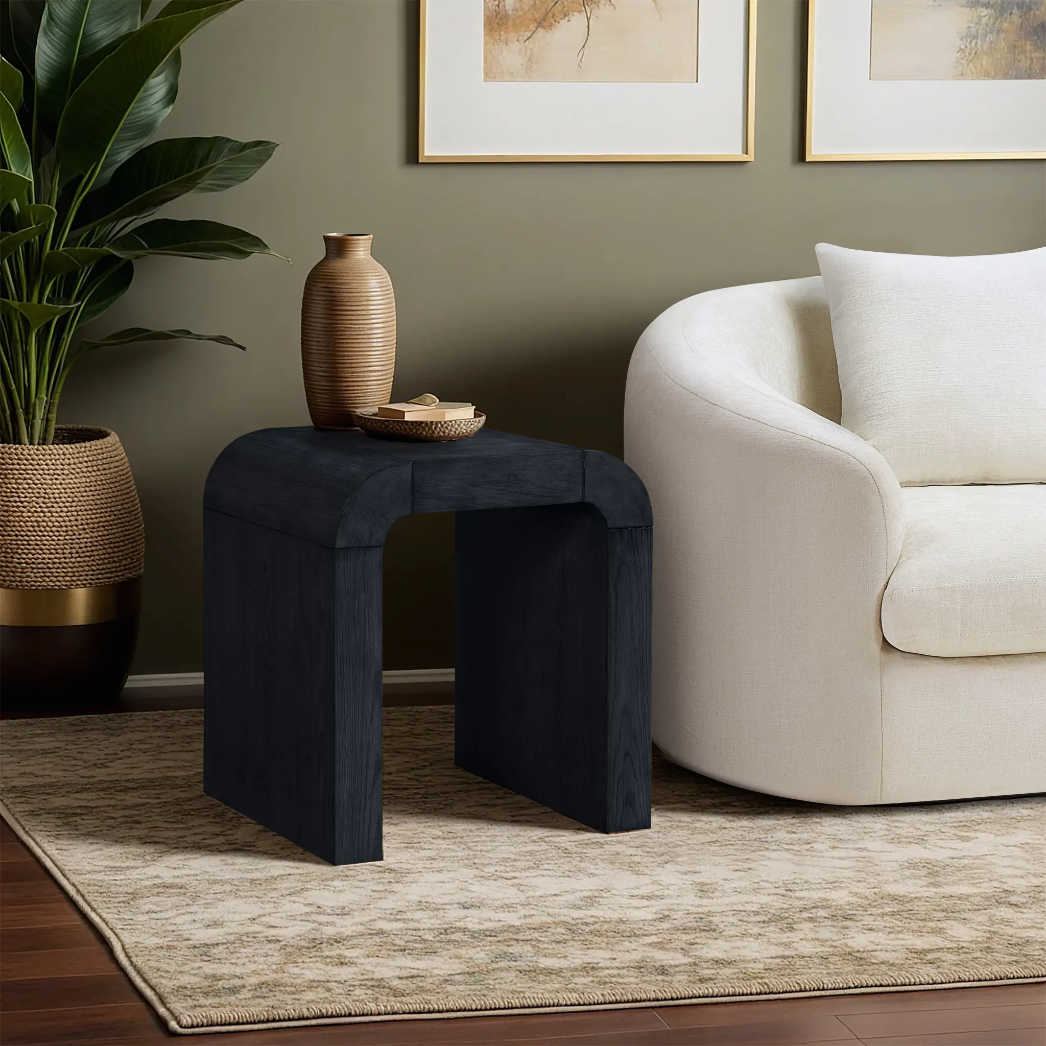 Toulon Black Oak End Table-2
