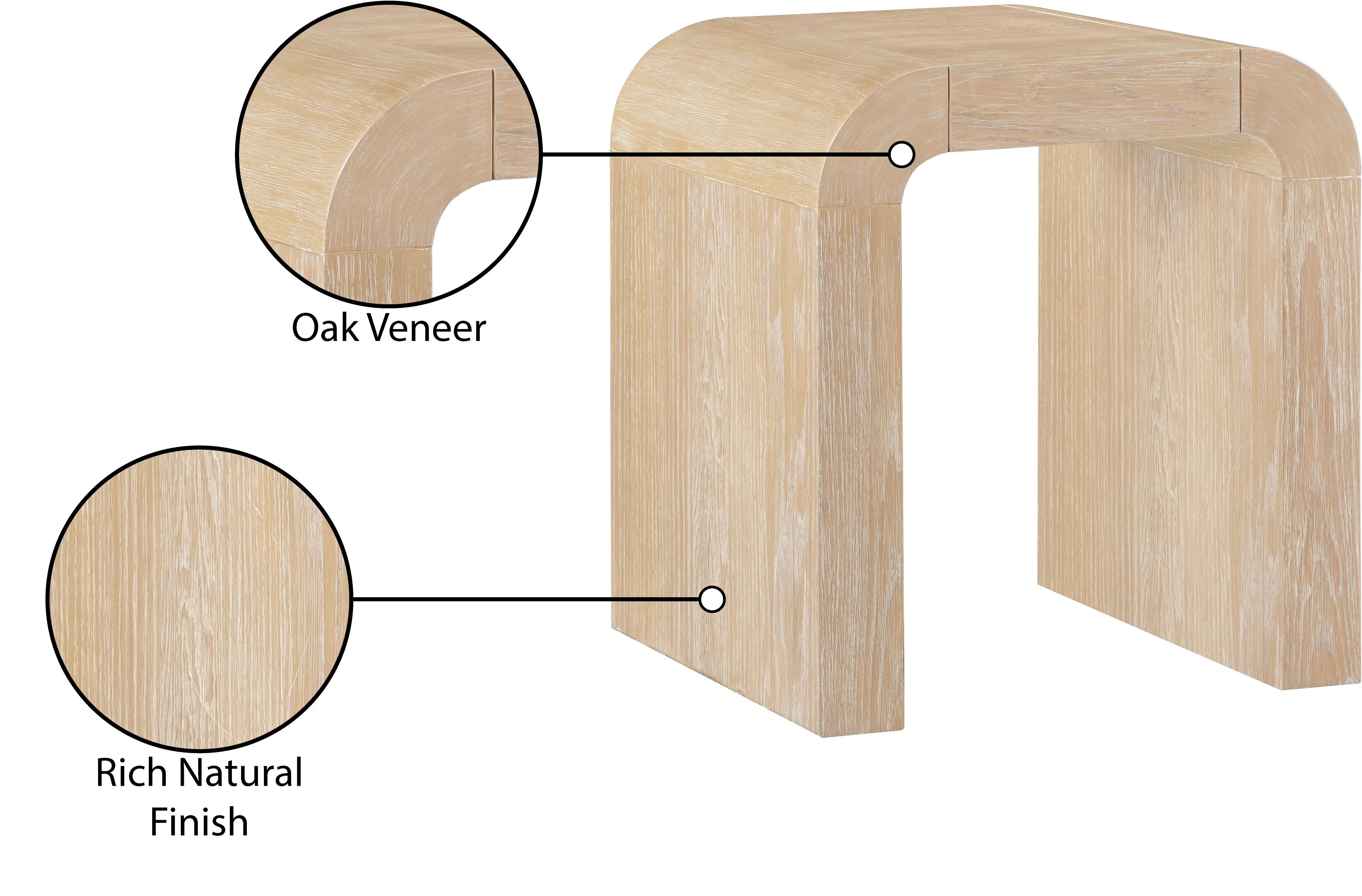 Toulon Natural Oak End Table-3