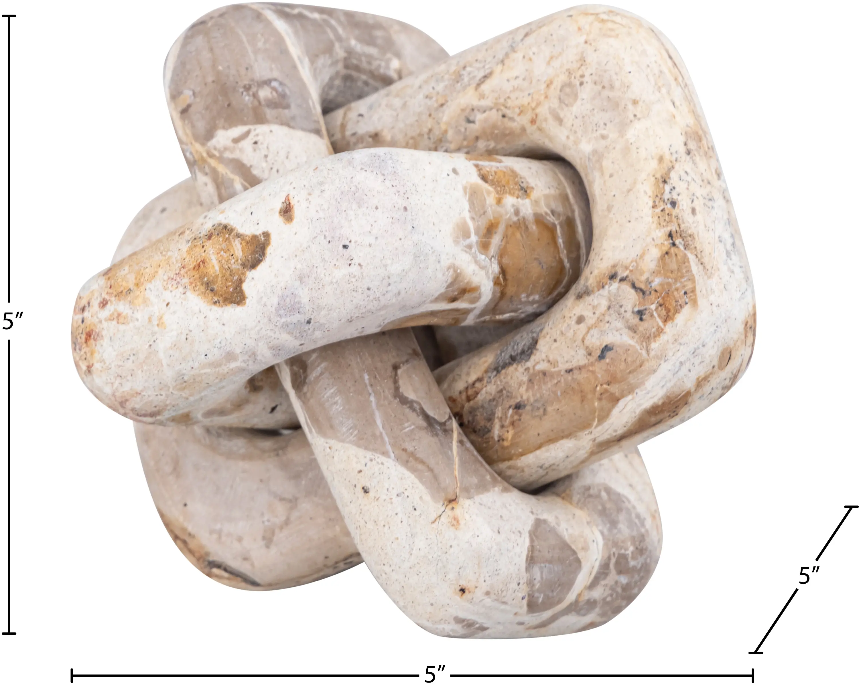 ACC110-BEIGE Bond Beige Marble Decorative Knot-6