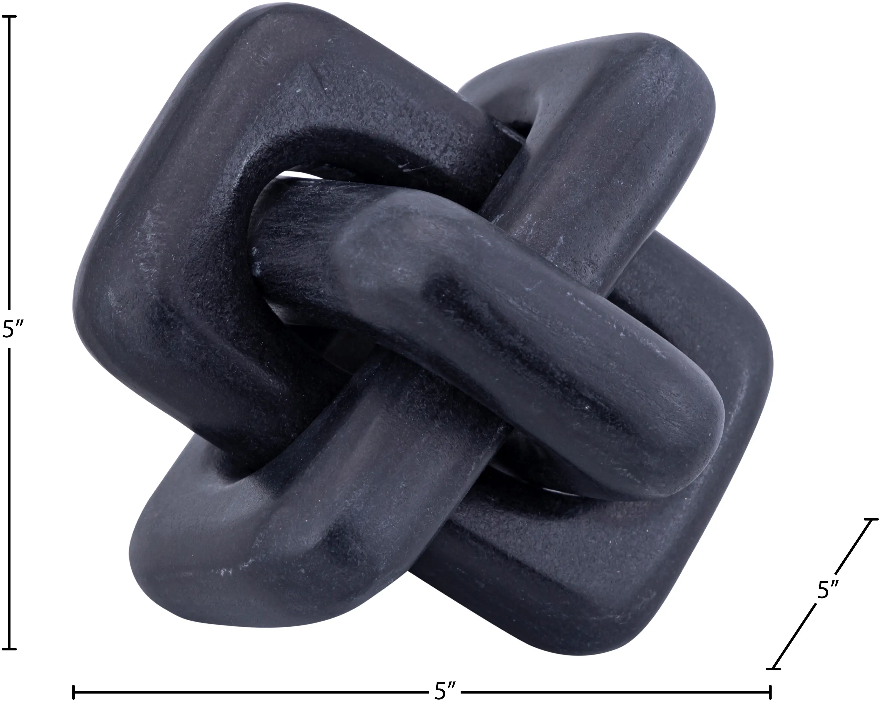 Bond Black Marble Decorative Knot-6