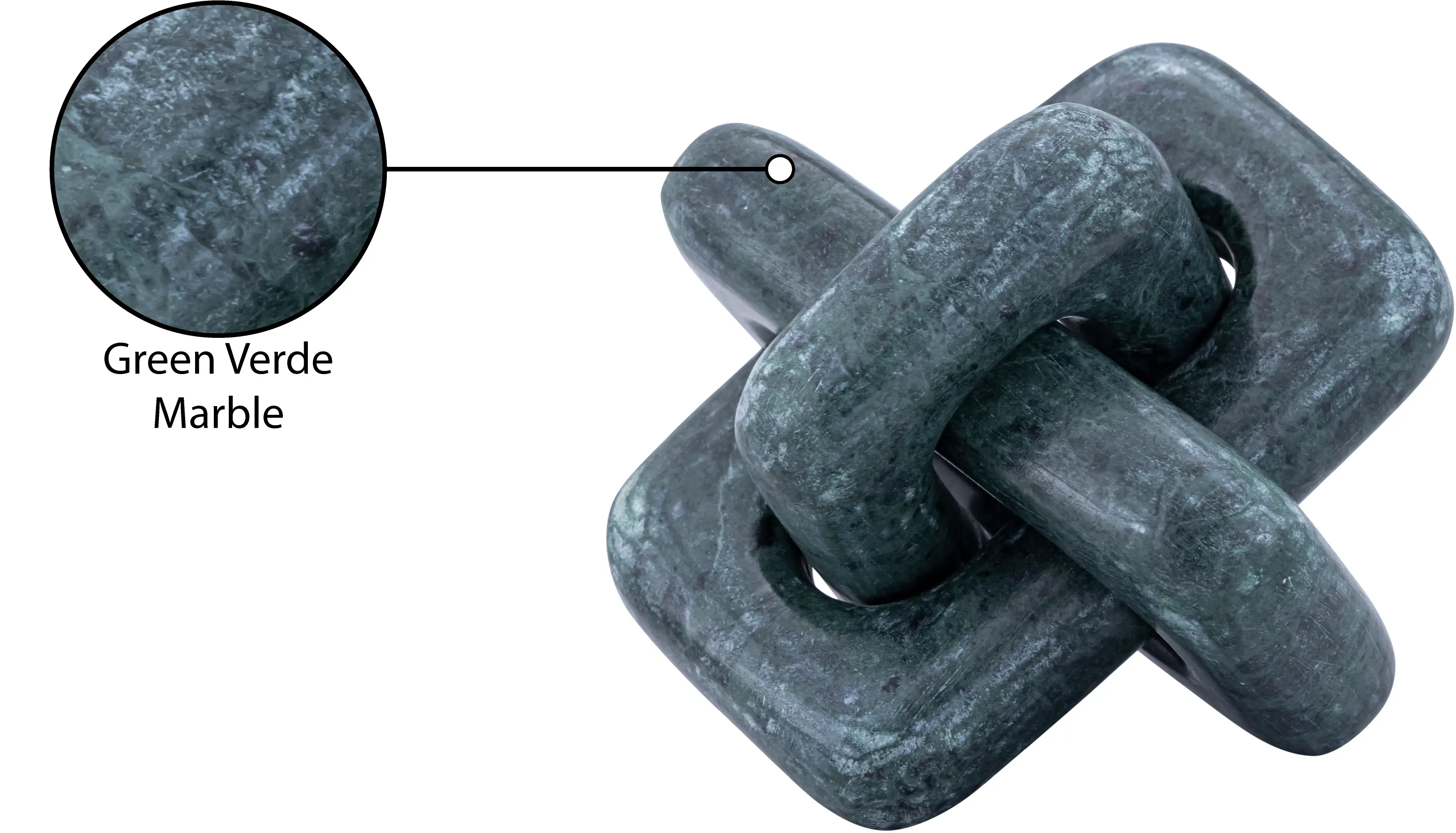 Bond Green Marble Decorative Knot-5