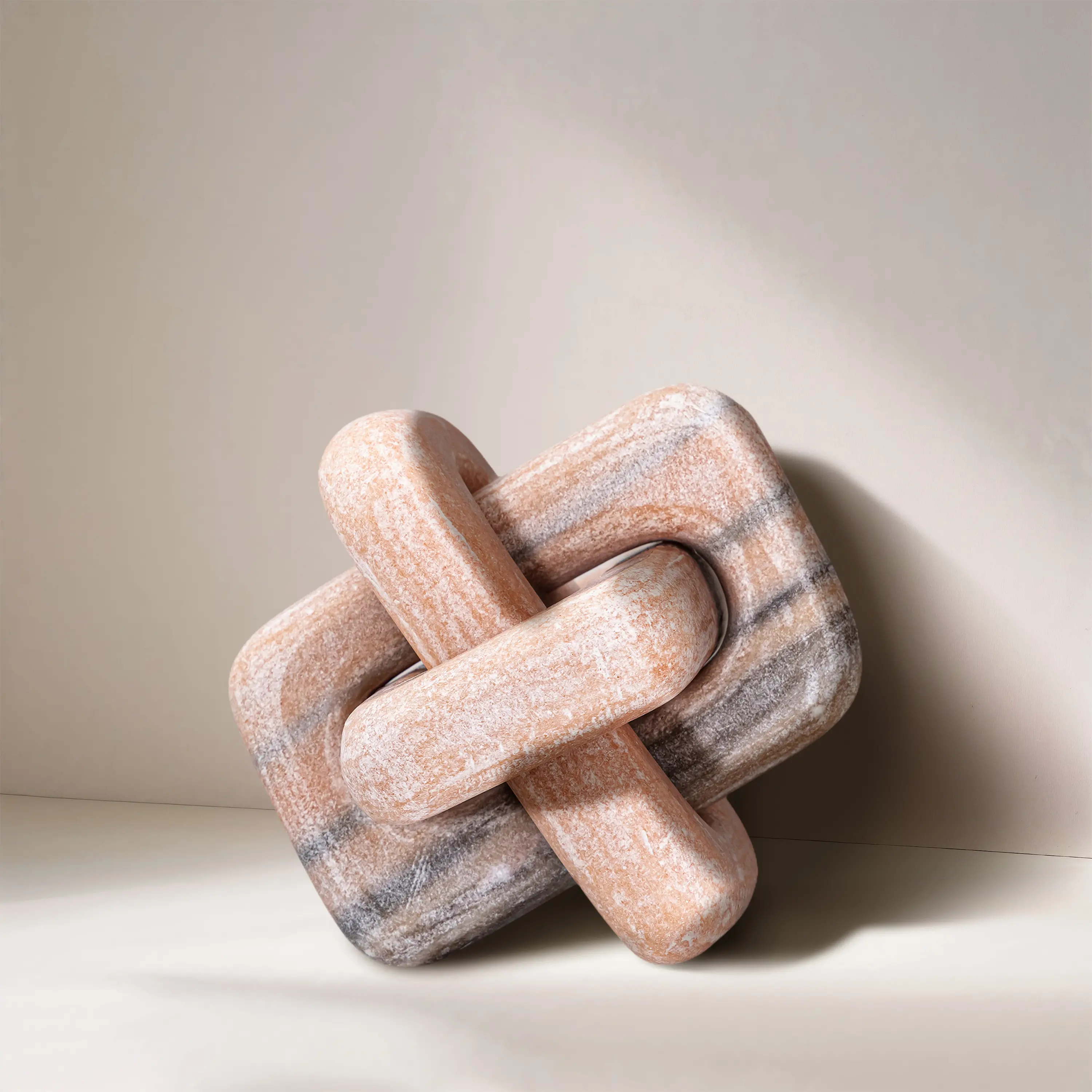 Bond Pink Marble Decorative Knot-2