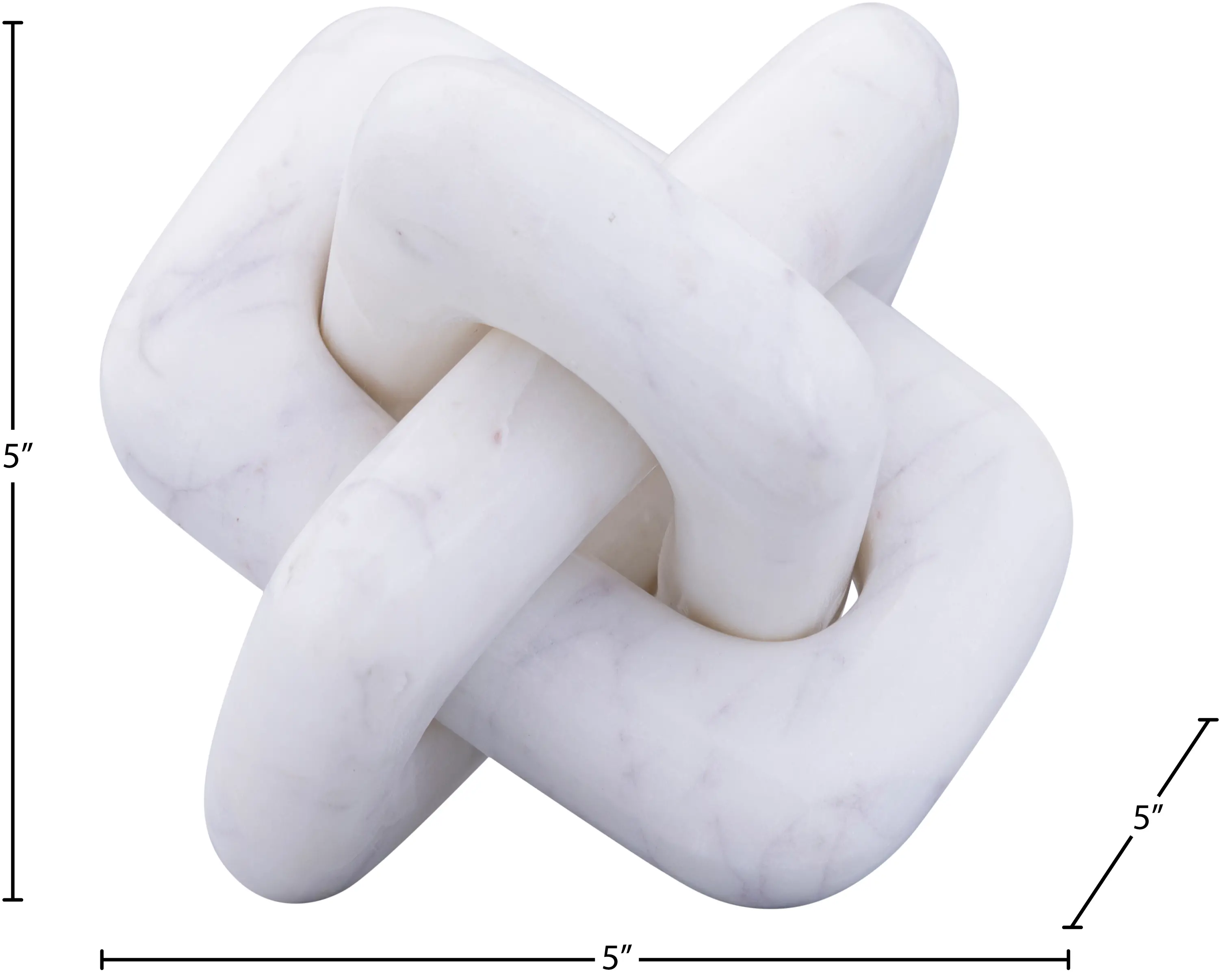 Bond White Marble Decorative Knot-6