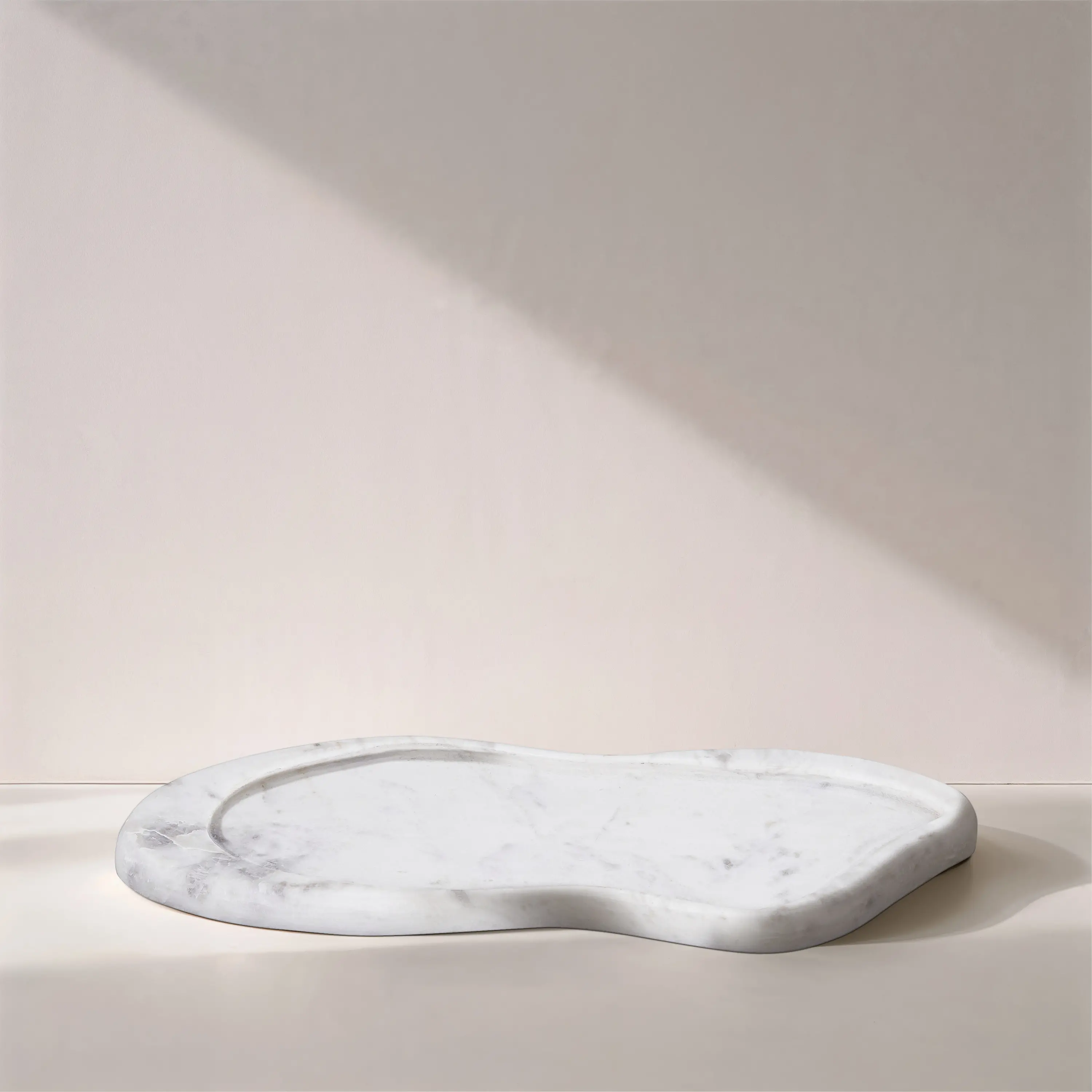 Arezzo White Marble Tray-2