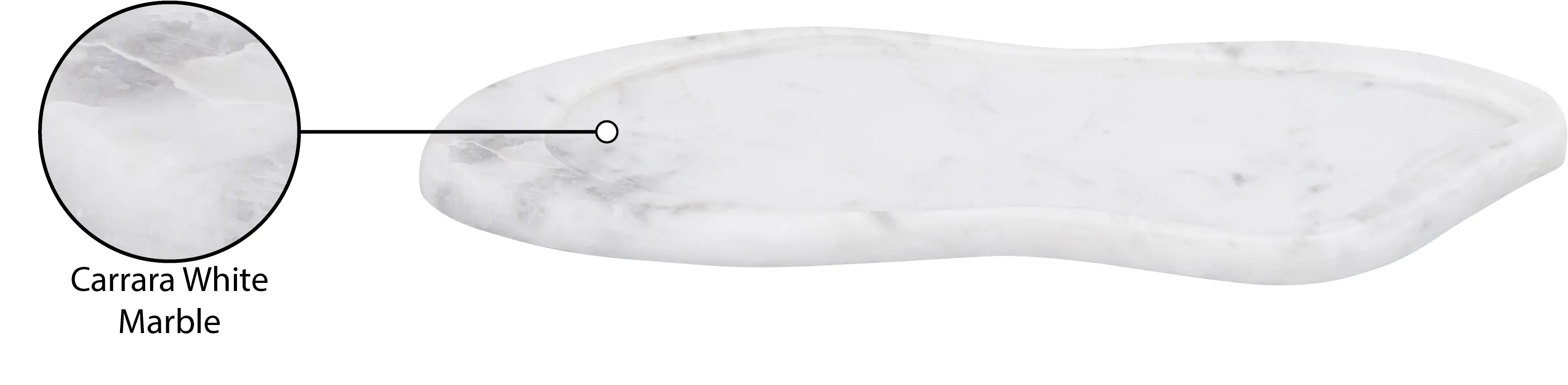 Arezzo White Marble Tray-5