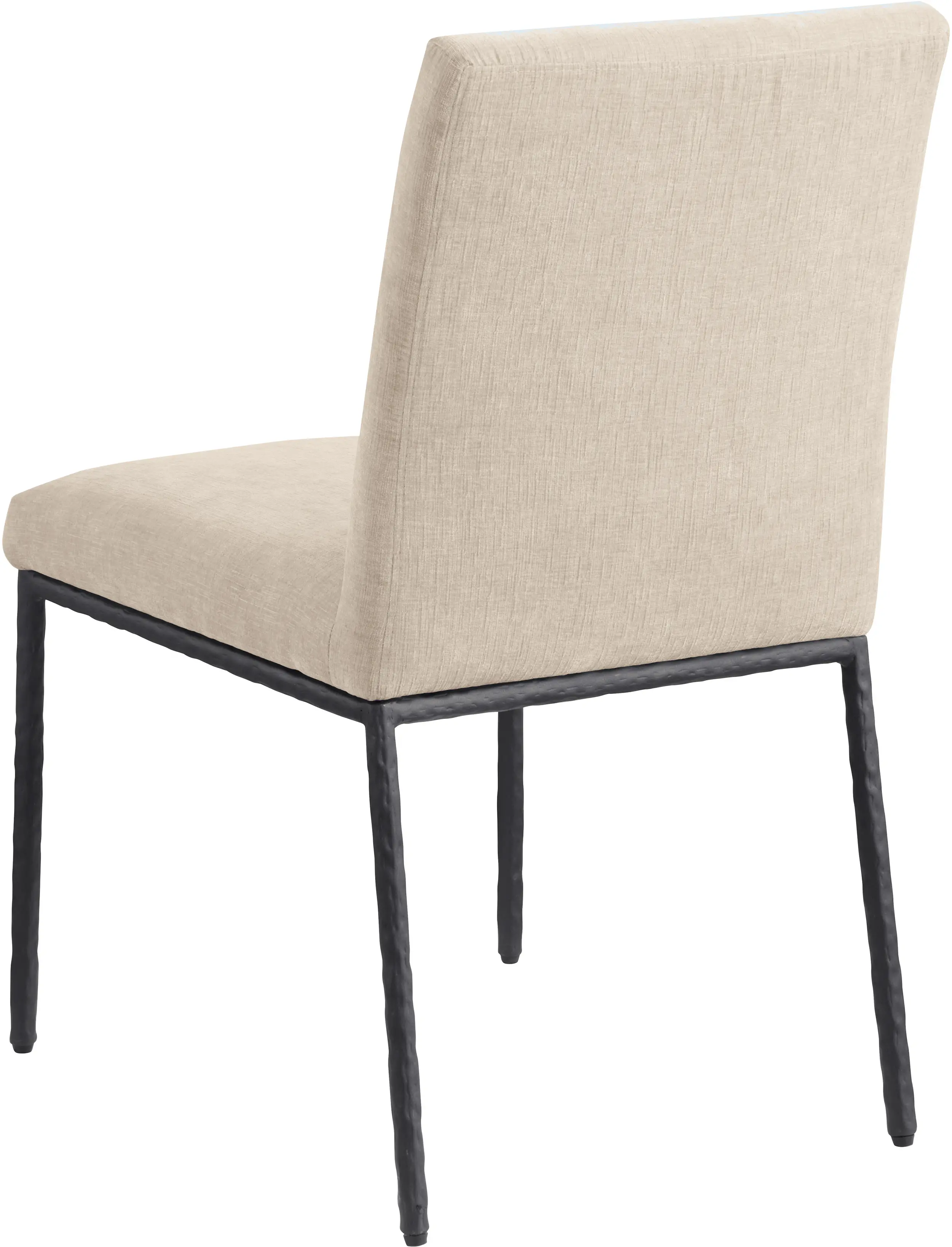 Reeves Beige Dining Side Chair with Black Legs, Set of 2-7