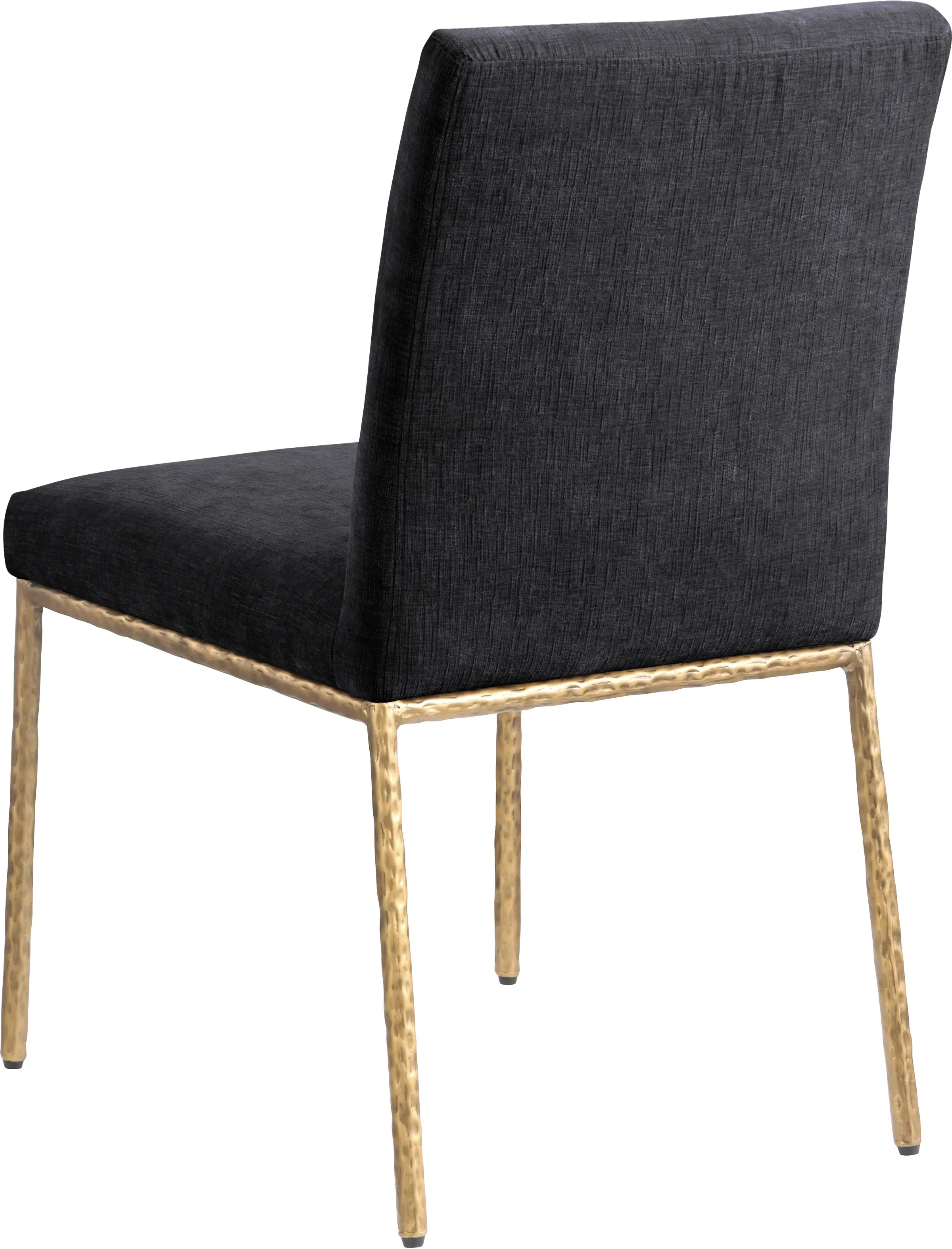 Reeves Black Dining Side Chair with Gold Legs, Set of 2-7