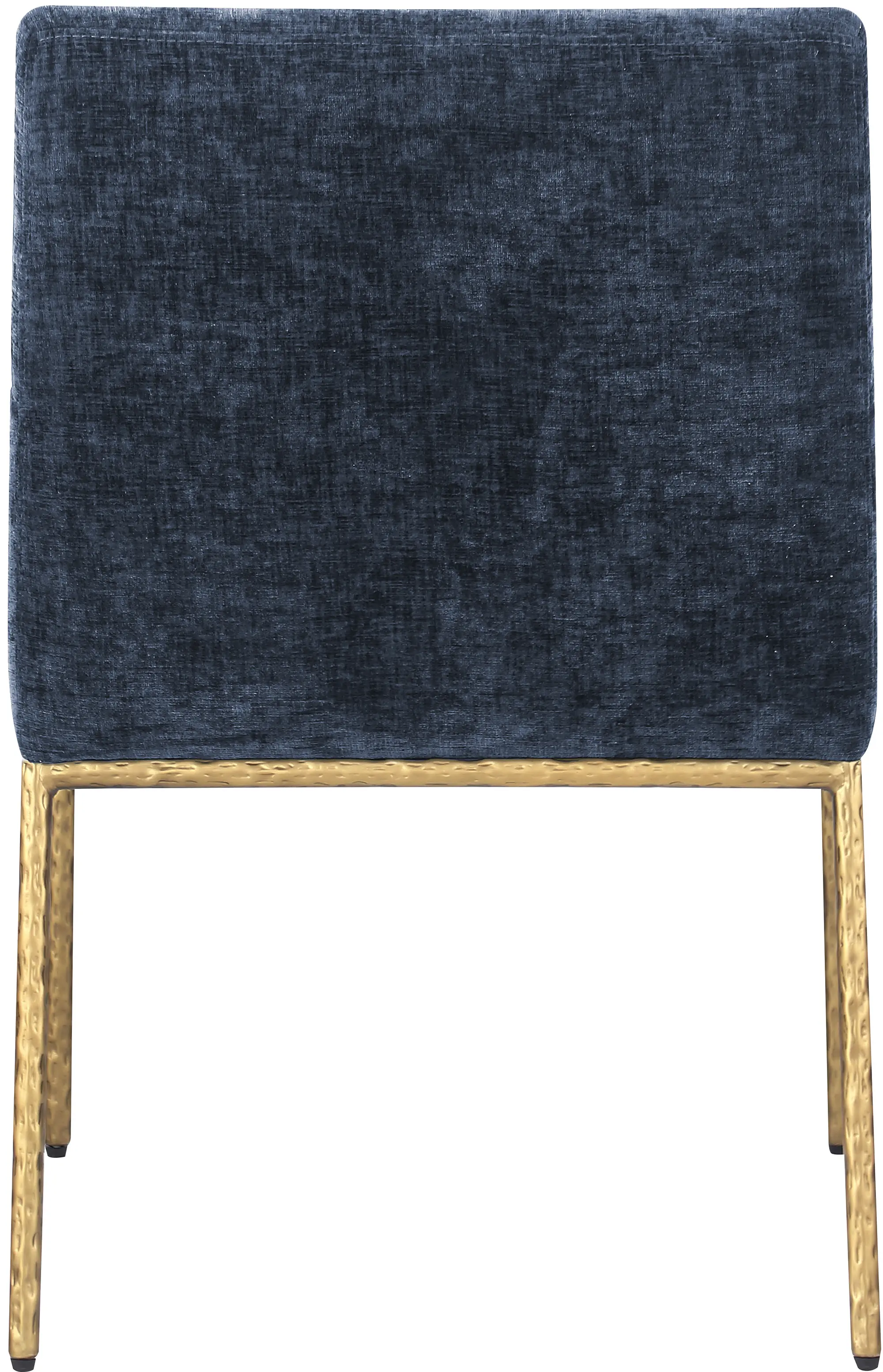 Reeves Navy Dining Armchair with Gold Legs, Set of 2-6