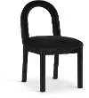 Conrad Black Velvet Upholstered Dining Chair